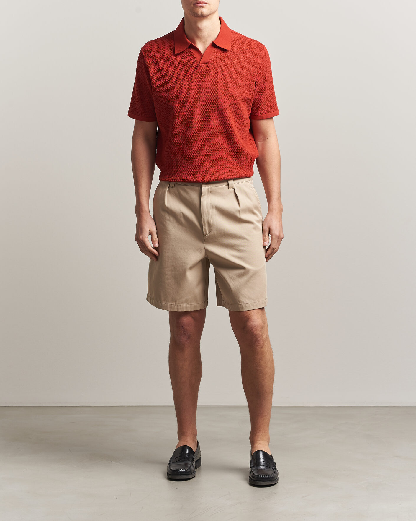 Herre | Pikéer | NN07 | Paul Knitted Polo Sienna Heat