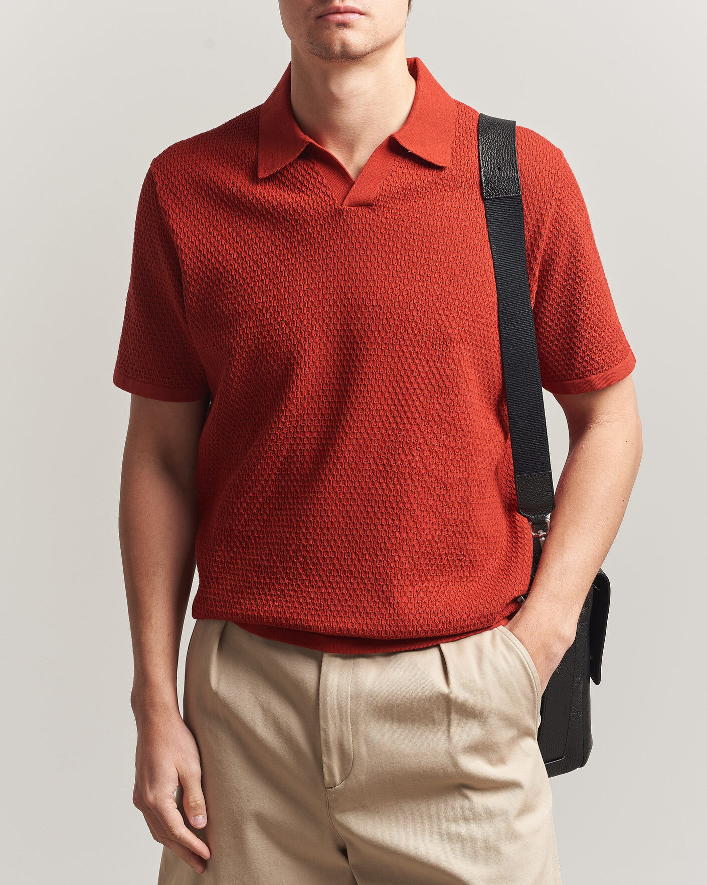 Herre | Pikéer | NN07 | Paul Knitted Polo Sienna Heat