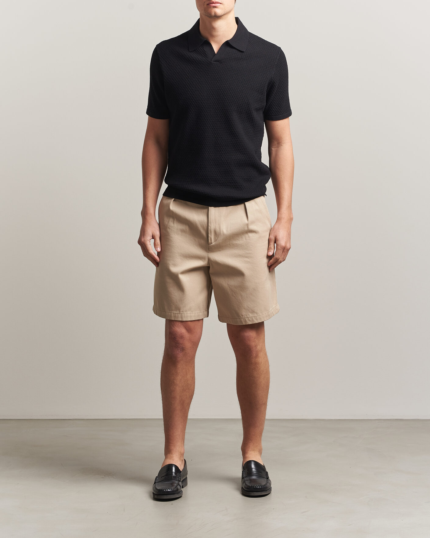 Herre | Pikéer | NN07 | Paul Knitted Polo Black