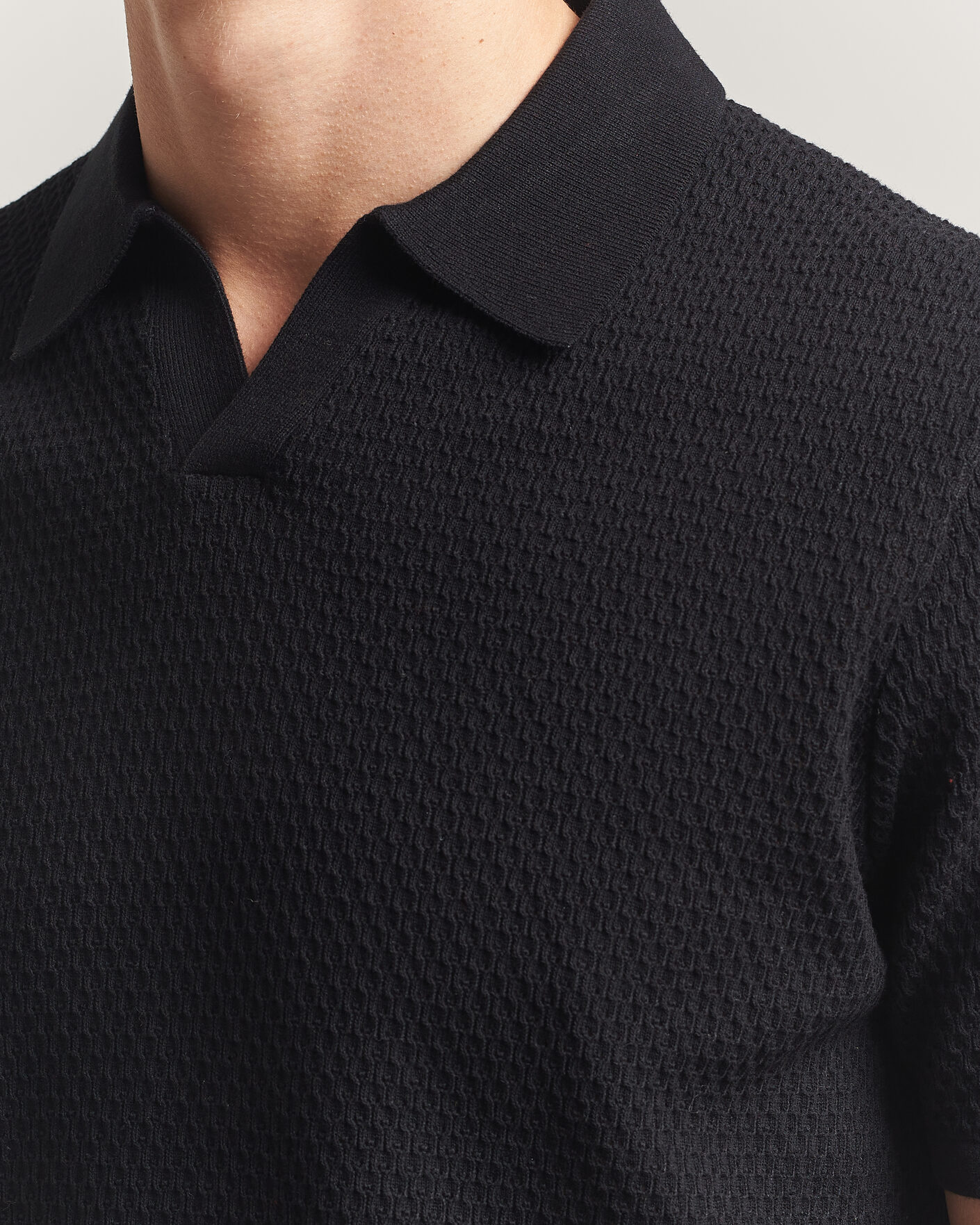 Herre | Pikéer | NN07 | Paul Knitted Polo Black