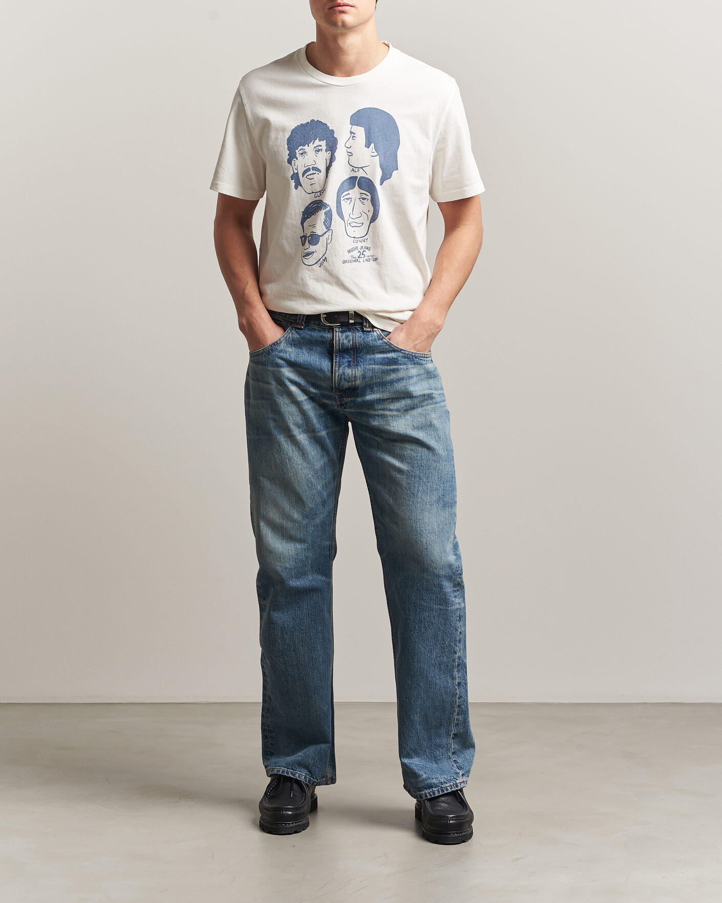 Herre | Bukser | Nudie Jeans | Regular Alf Jeans Silver Tracks