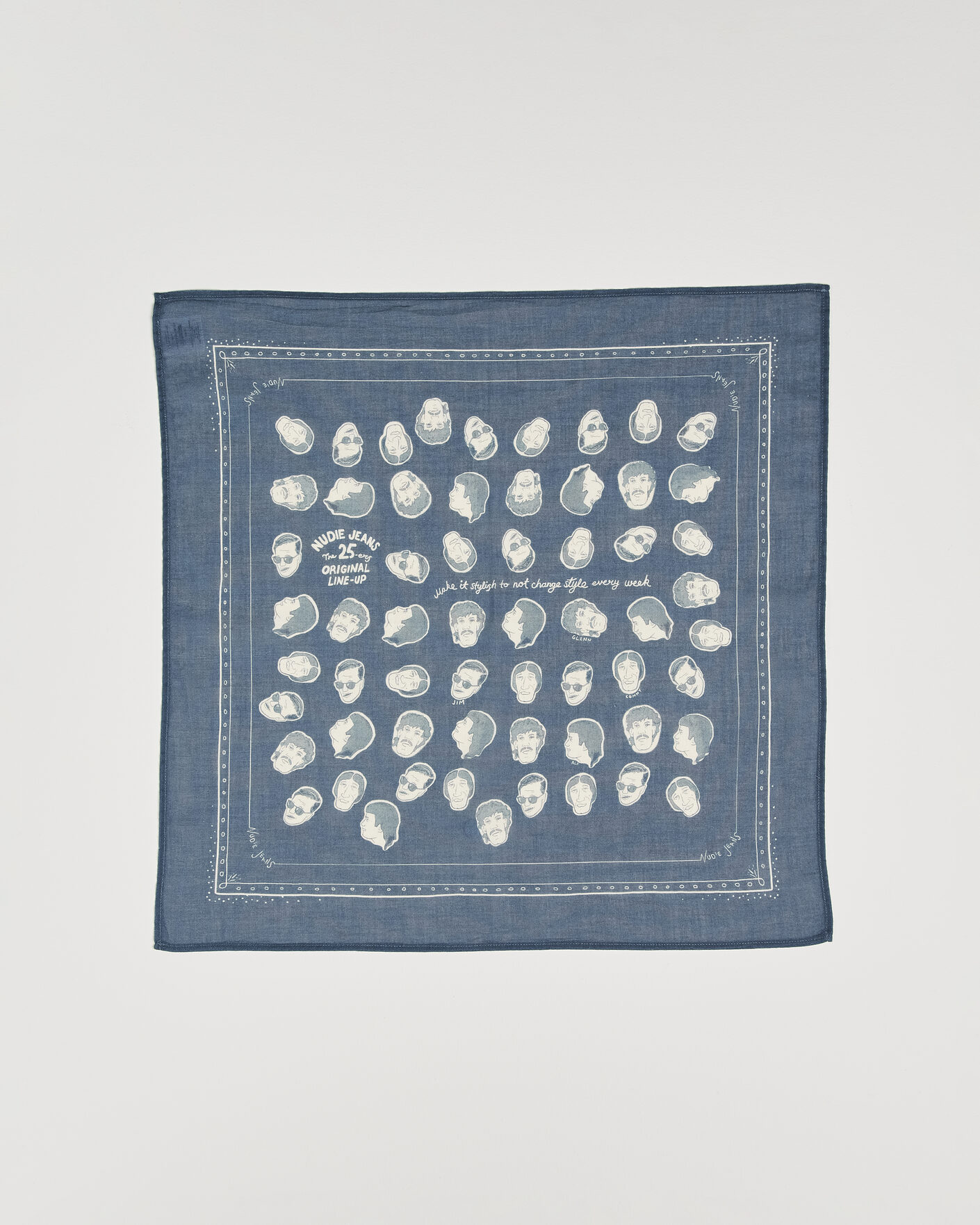 Herre | Scarves | Nudie Jeans | Ingrid OG Line-Up Bandana Blue