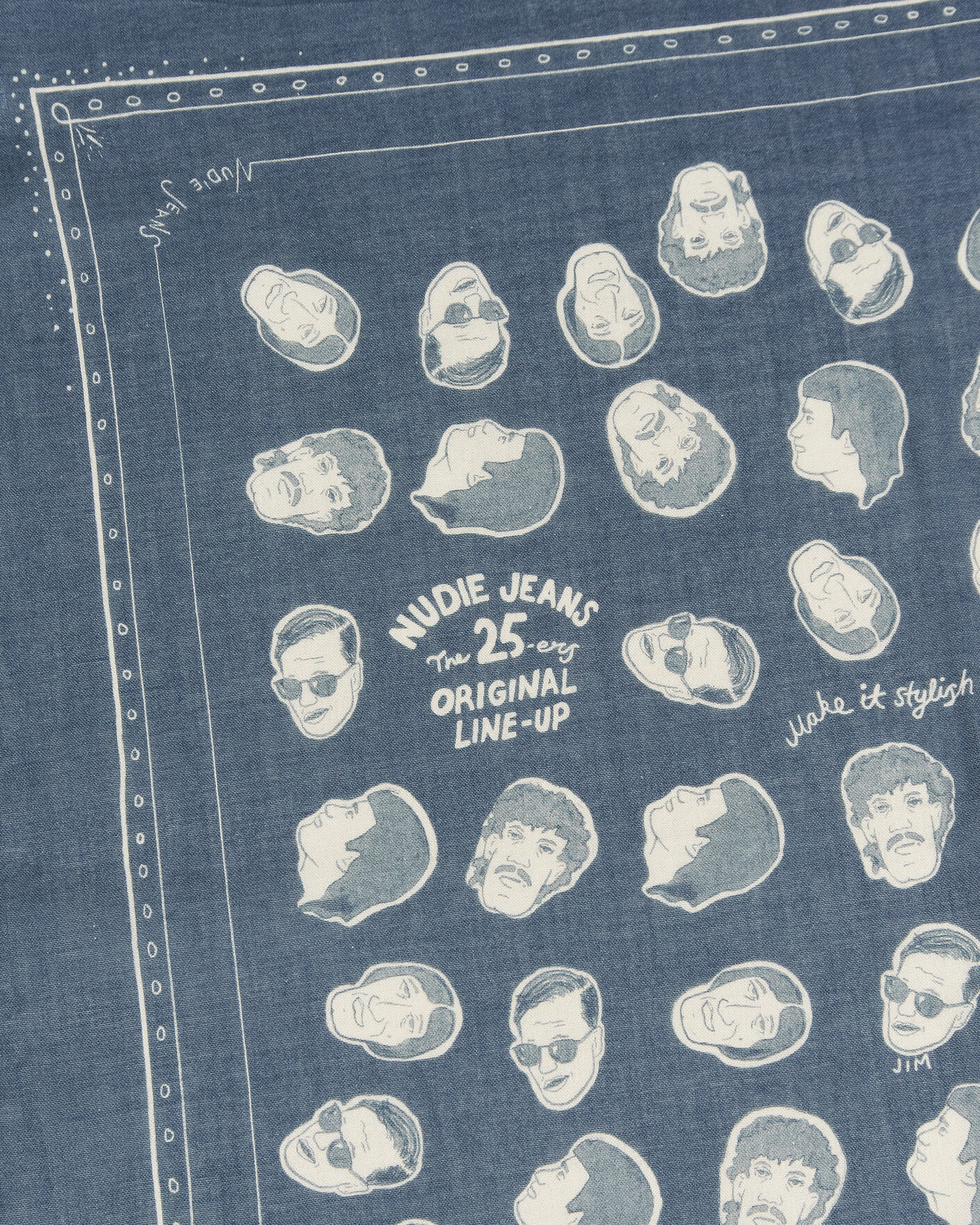 Herre | Scarves | Nudie Jeans | Ingrid OG Line-Up Bandana Blue