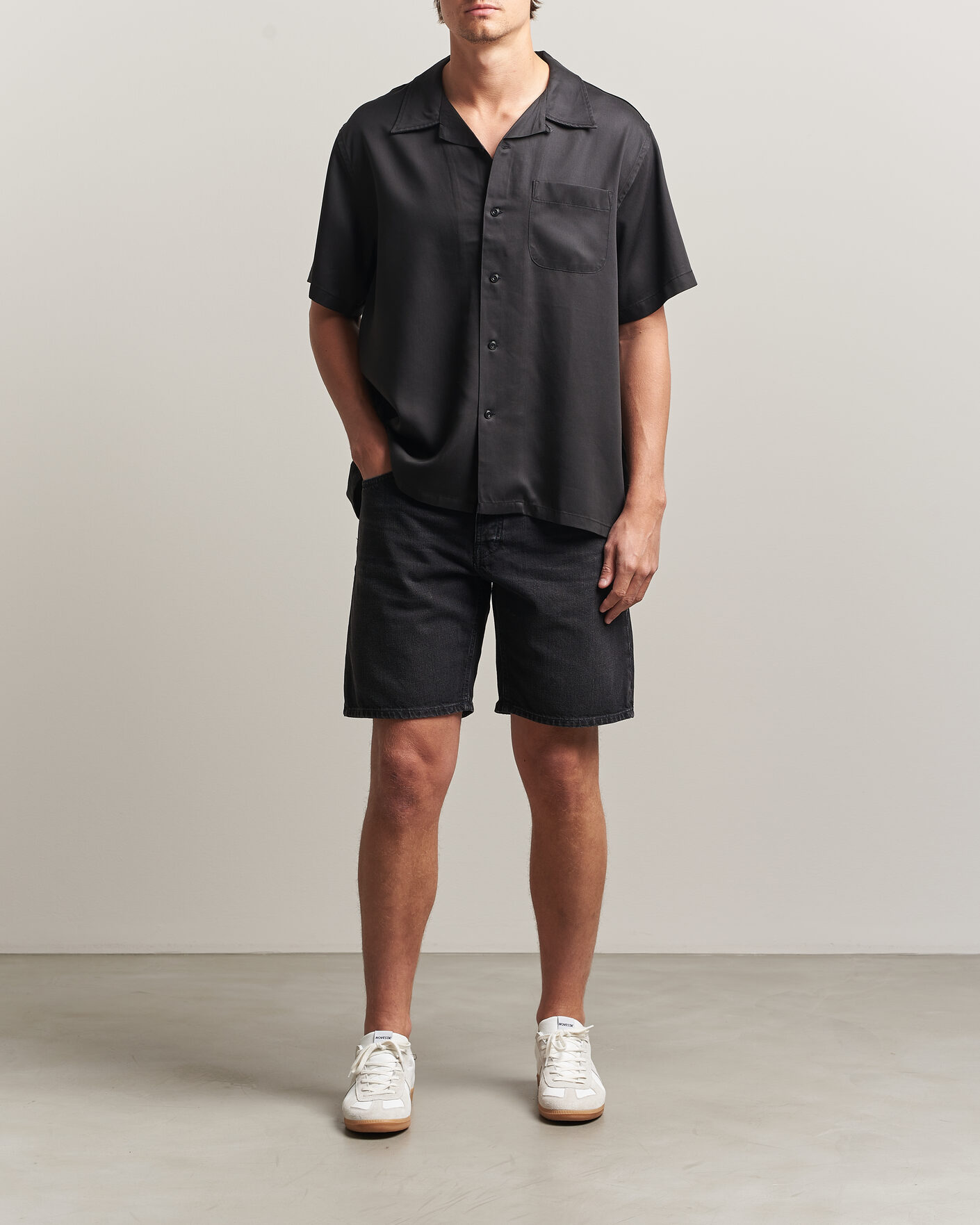 Herre | Shorts | Nudie Jeans | Seth Denim Shorts Dune Black