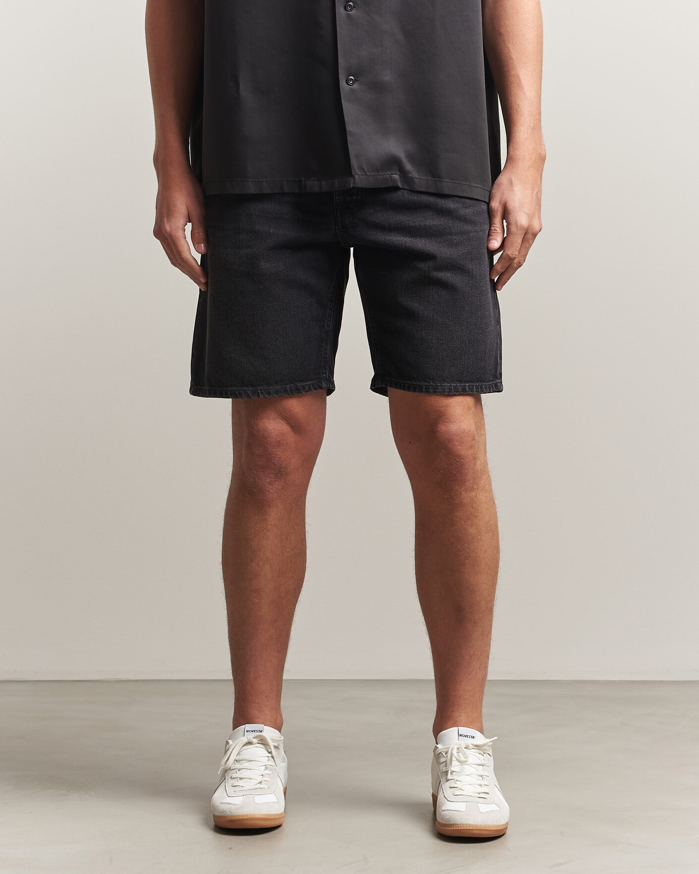 Herre | Shorts | Nudie Jeans | Seth Denim Shorts Dune Black