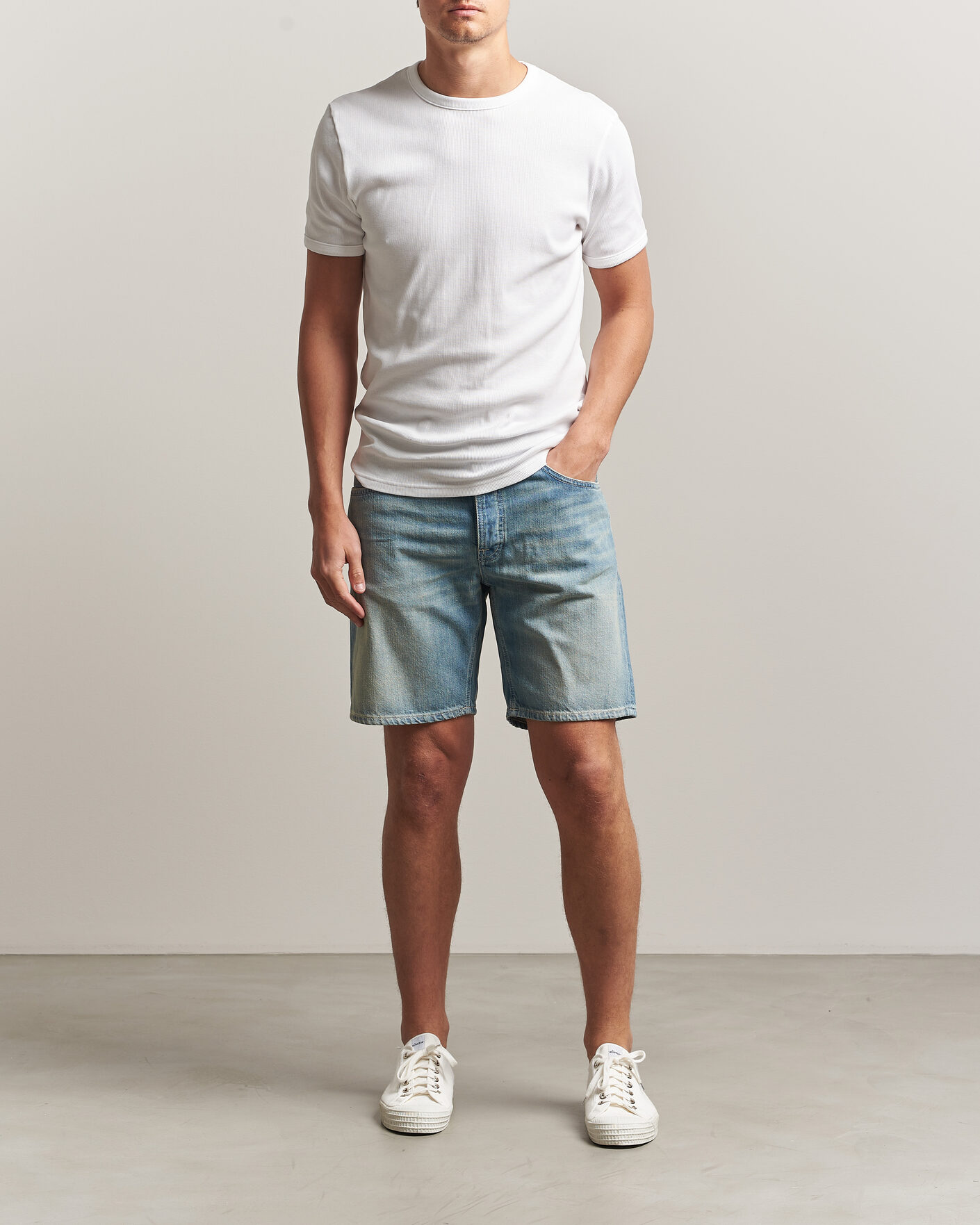 Herre | Shorts | Nudie Jeans | Seth Denim Shorts Drift Wood Light Blue