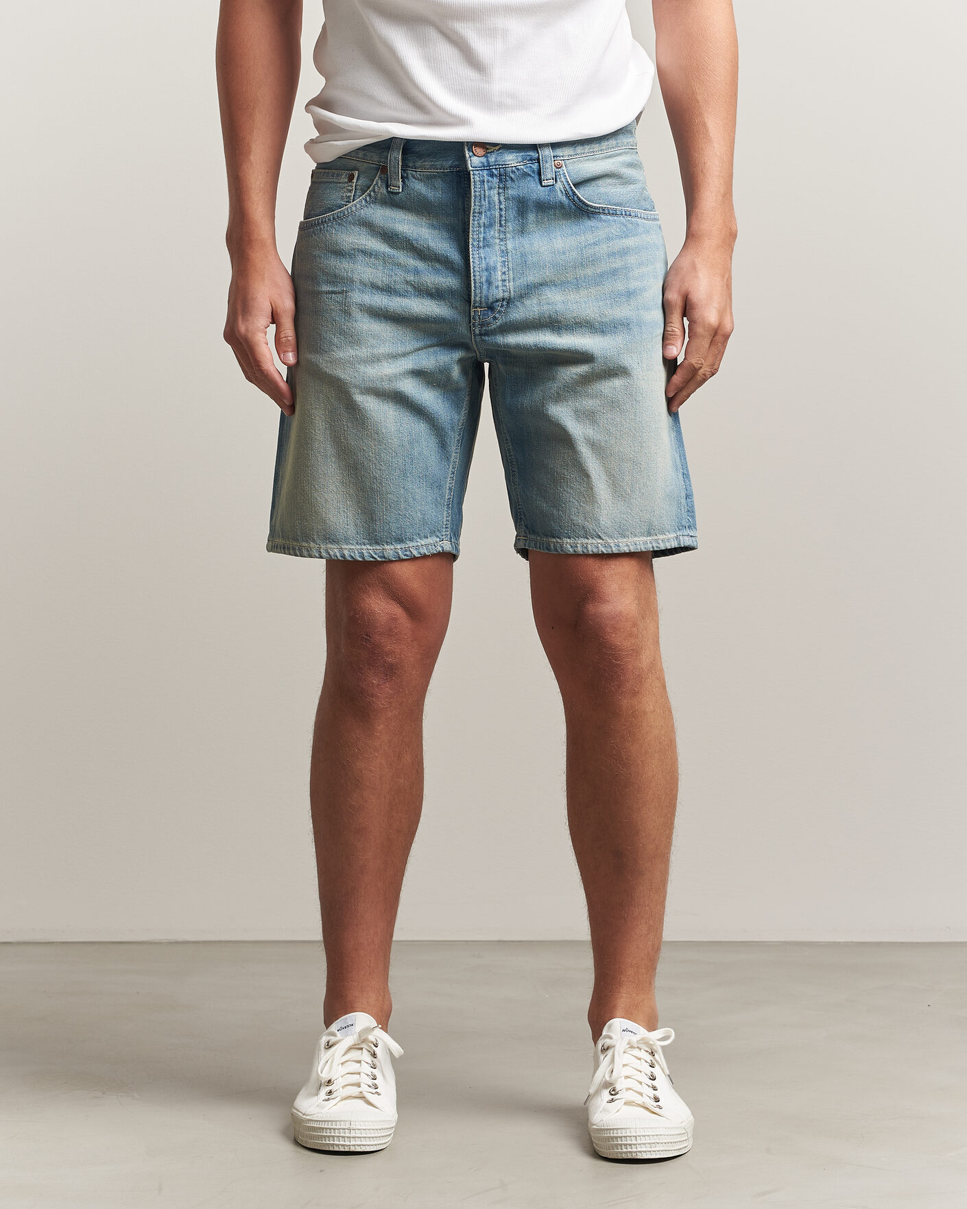 Herre | Shorts | Nudie Jeans | Seth Denim Shorts Drift Wood Light Blue
