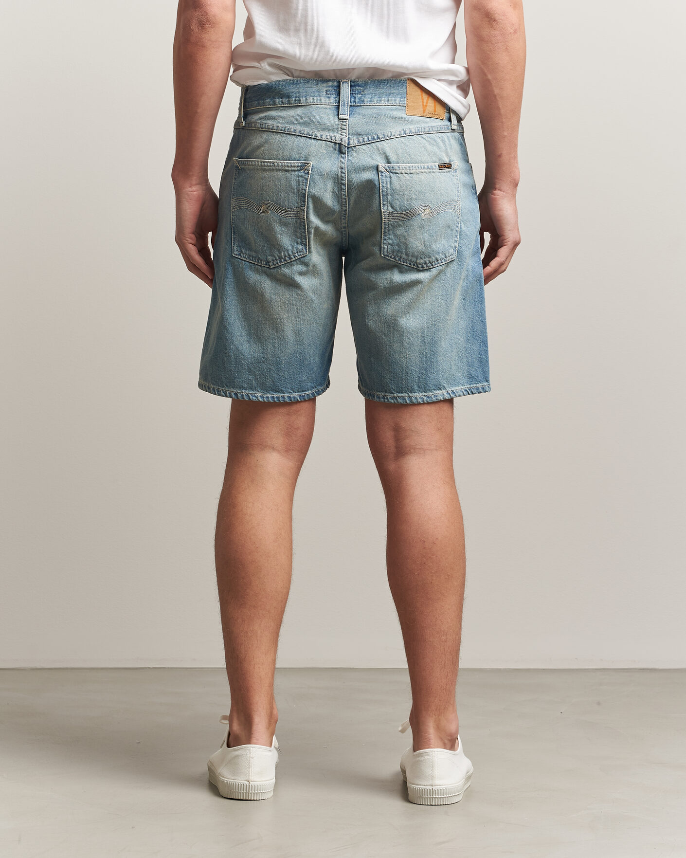 Herre | Shorts | Nudie Jeans | Seth Denim Shorts Drift Wood Light Blue