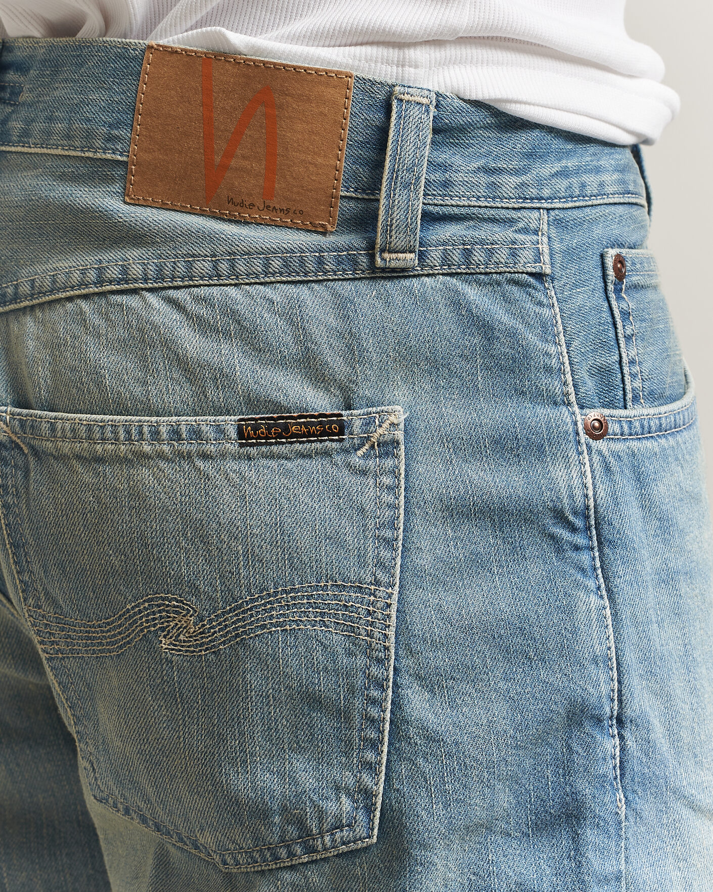 Herre | Shorts | Nudie Jeans | Seth Denim Shorts Drift Wood Light Blue