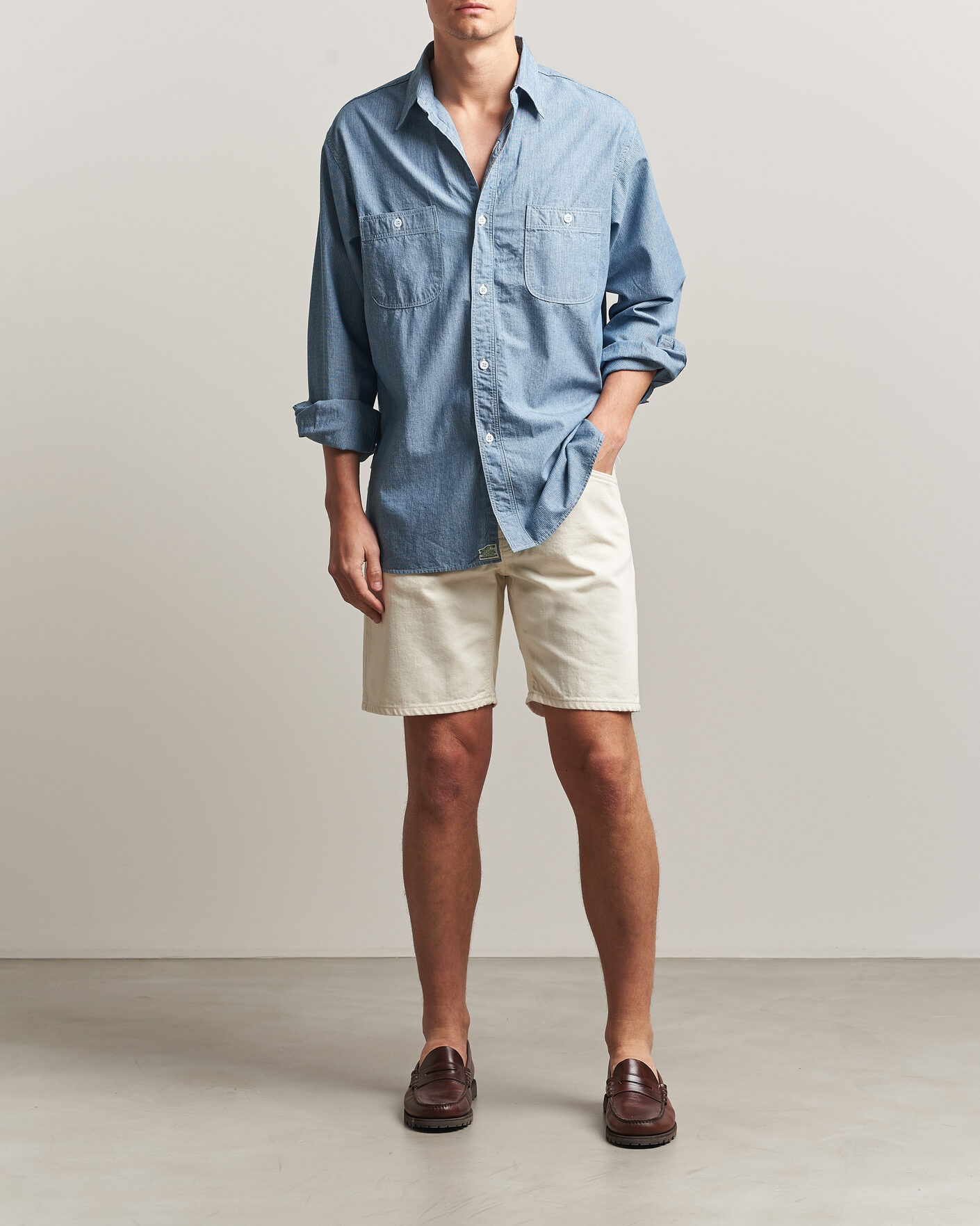 Herre | Shorts | Nudie Jeans | Seth Denim Shorts Everivory