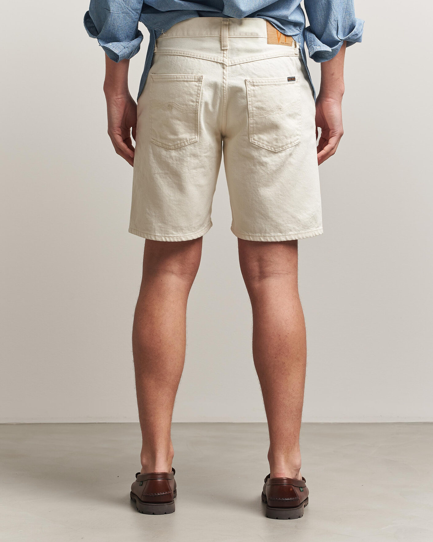 Herre | Shorts | Nudie Jeans | Seth Denim Shorts Everivory