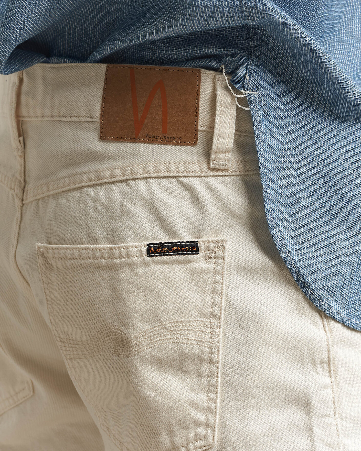 Herre | Shorts | Nudie Jeans | Seth Denim Shorts Everivory