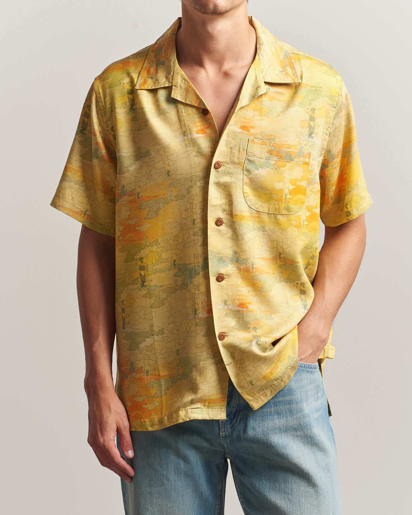 Herre | Skjorter | Nudie Jeans | Arvid Hawaii Shirt Drift Away