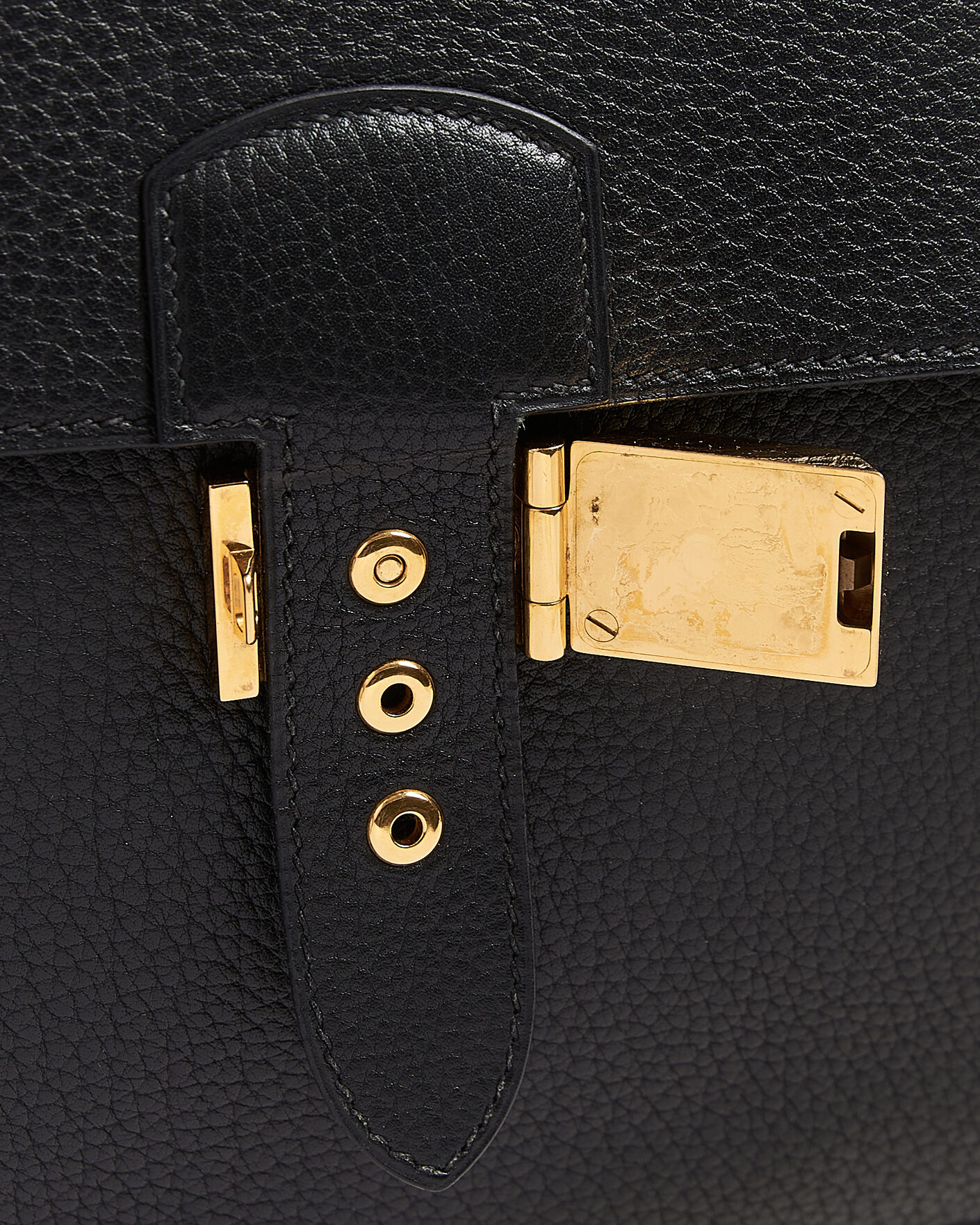 Herre | Pre-Owned & Vintage Bags | Hermès Pre-Owned | Sac à Dépêches 41 Black