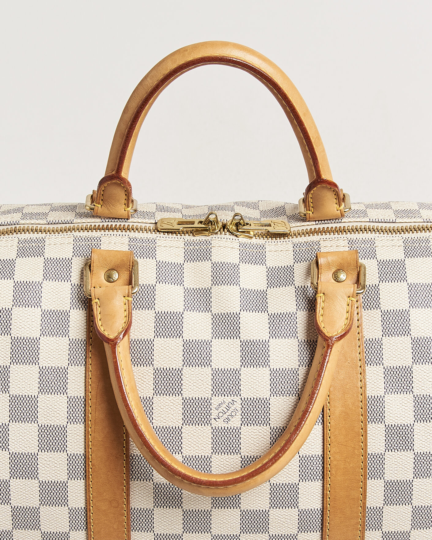 Herre | Pre-Owned & Vintage Bags | Louis Vuitton Pre-Owned | Keepall 50 Damier Azur