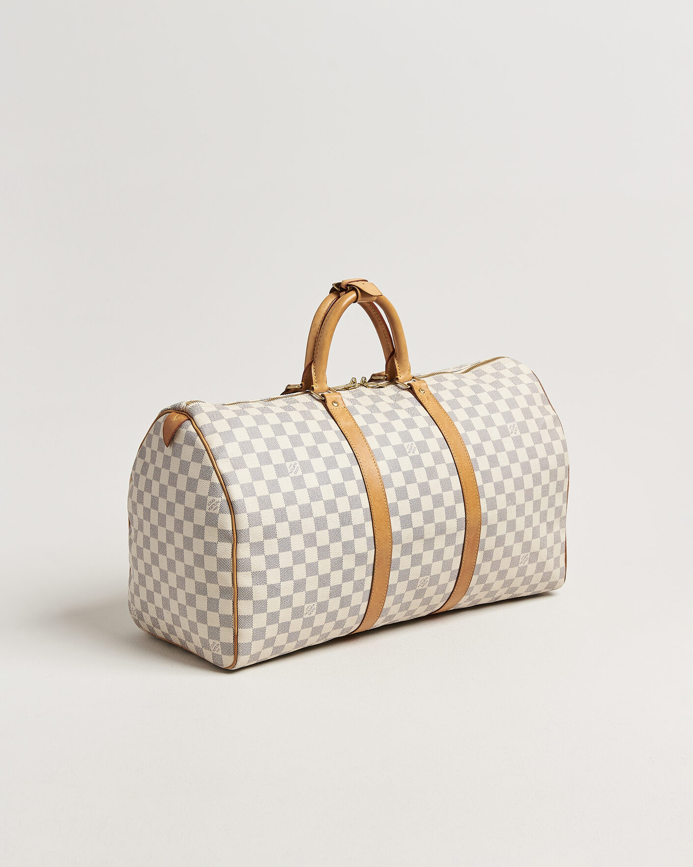 Herre | Pre-Owned & Vintage Bags | Louis Vuitton Pre-Owned | Keepall 50 Damier Azur