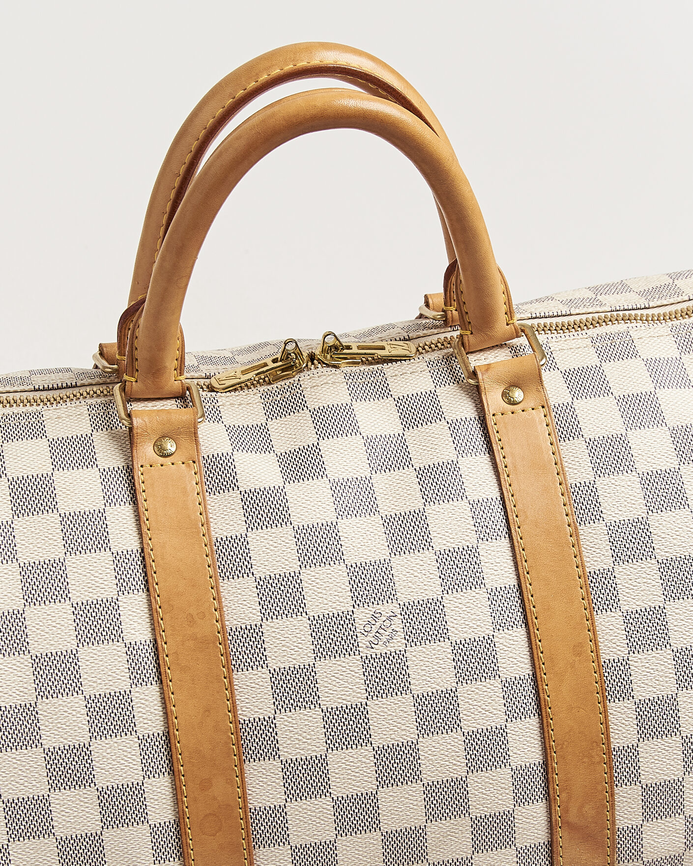 Herre | Pre-Owned & Vintage Bags | Louis Vuitton Pre-Owned | Keepall 50 Damier Azur