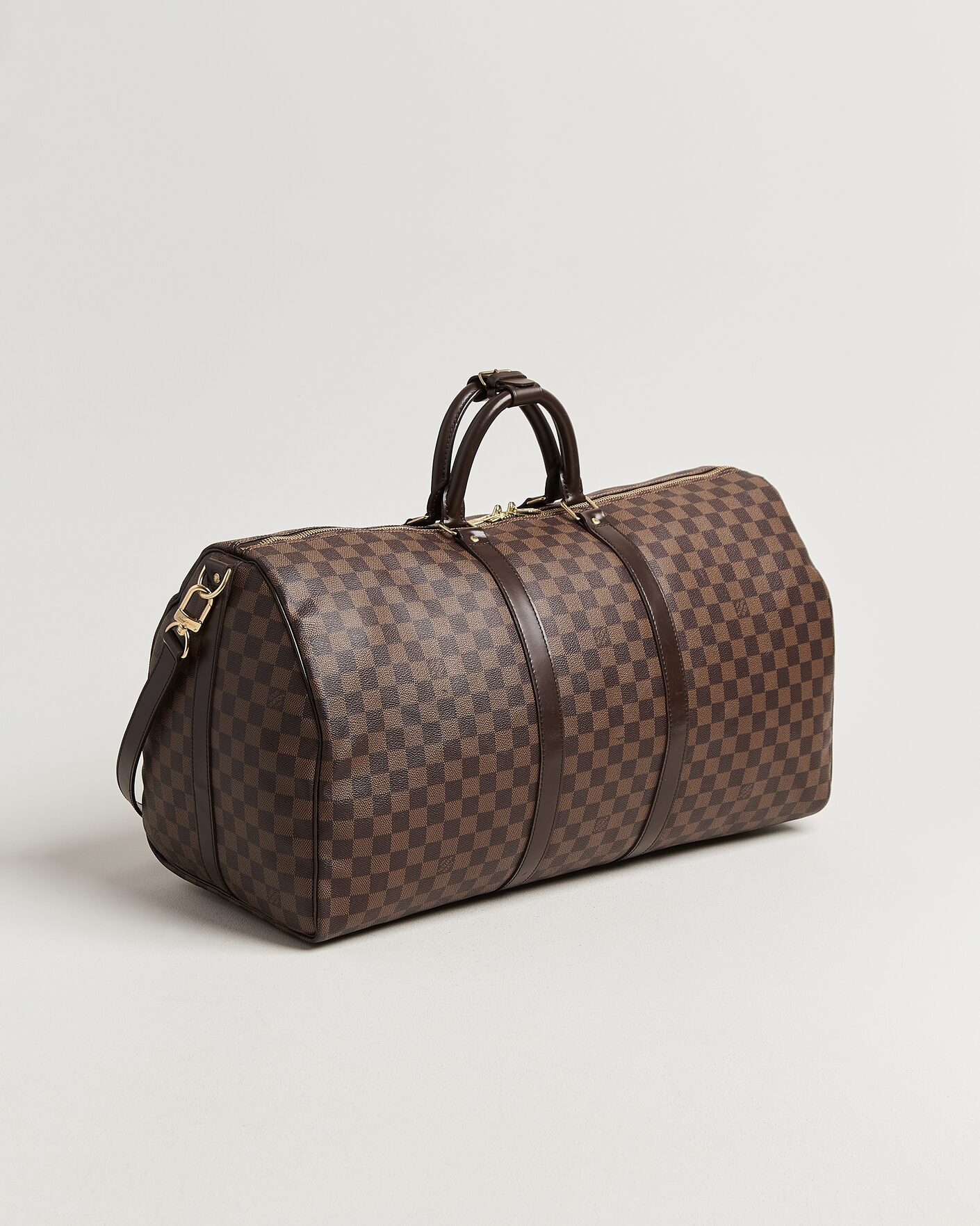 Herre | Pre-Owned & Vintage Bags | Louis Vuitton Pre-Owned | Keepall 55 Bandouliére Damier Ebene
