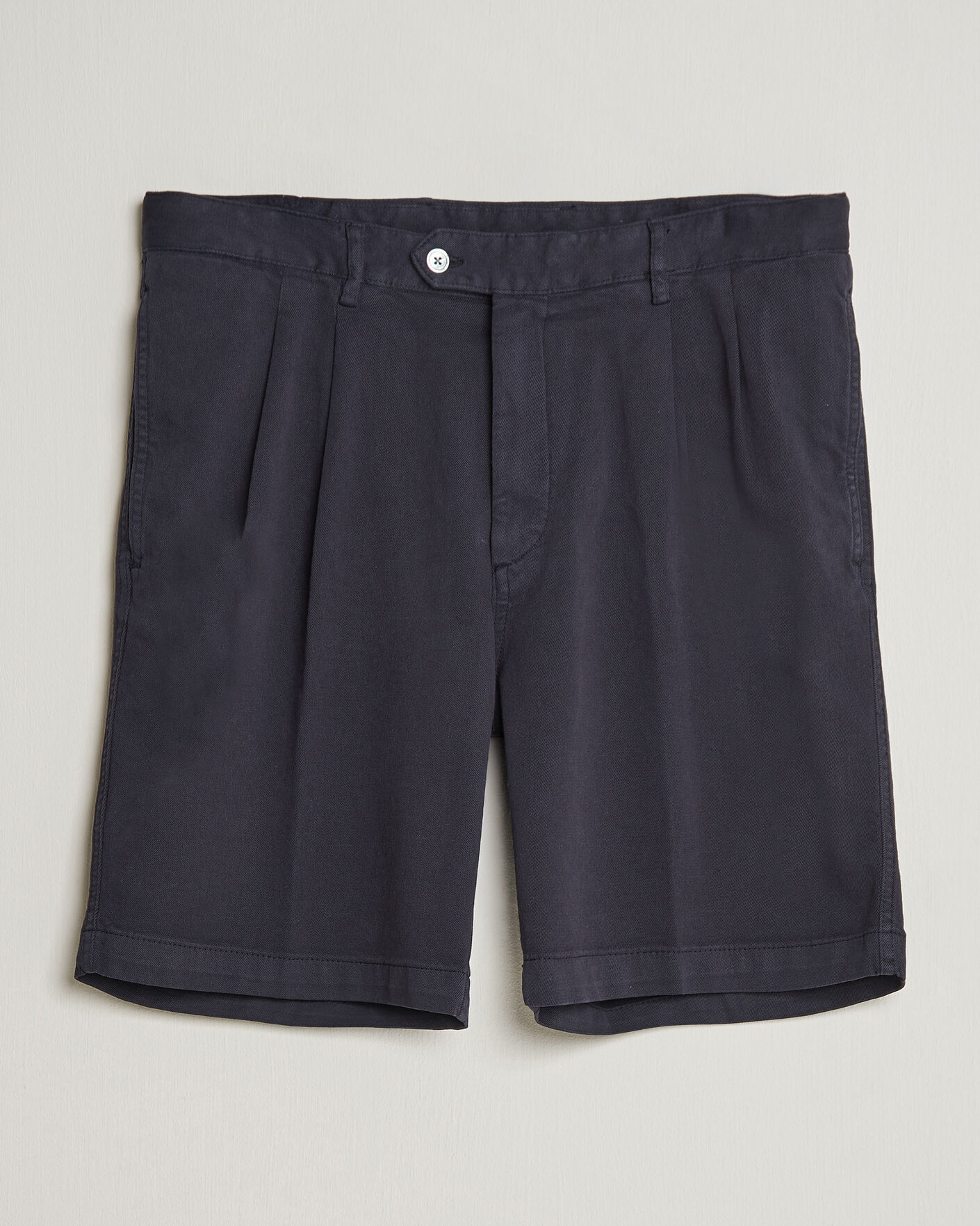 Herre | Shorts | Oscar Jacobson | Tanker Pleat Shorts Navy