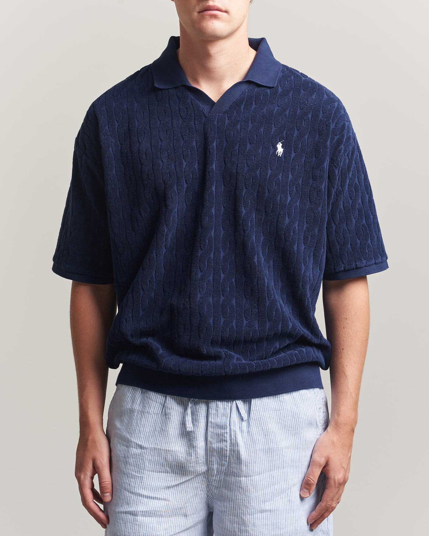 Herre | Pikéer | Polo Ralph Lauren | Knit Polo Newport Navy