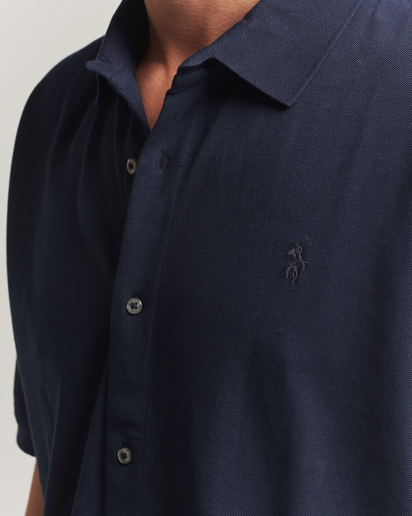 Herre | Pikéer | Polo Ralph Lauren | Buttoned Polo Aviator Navy