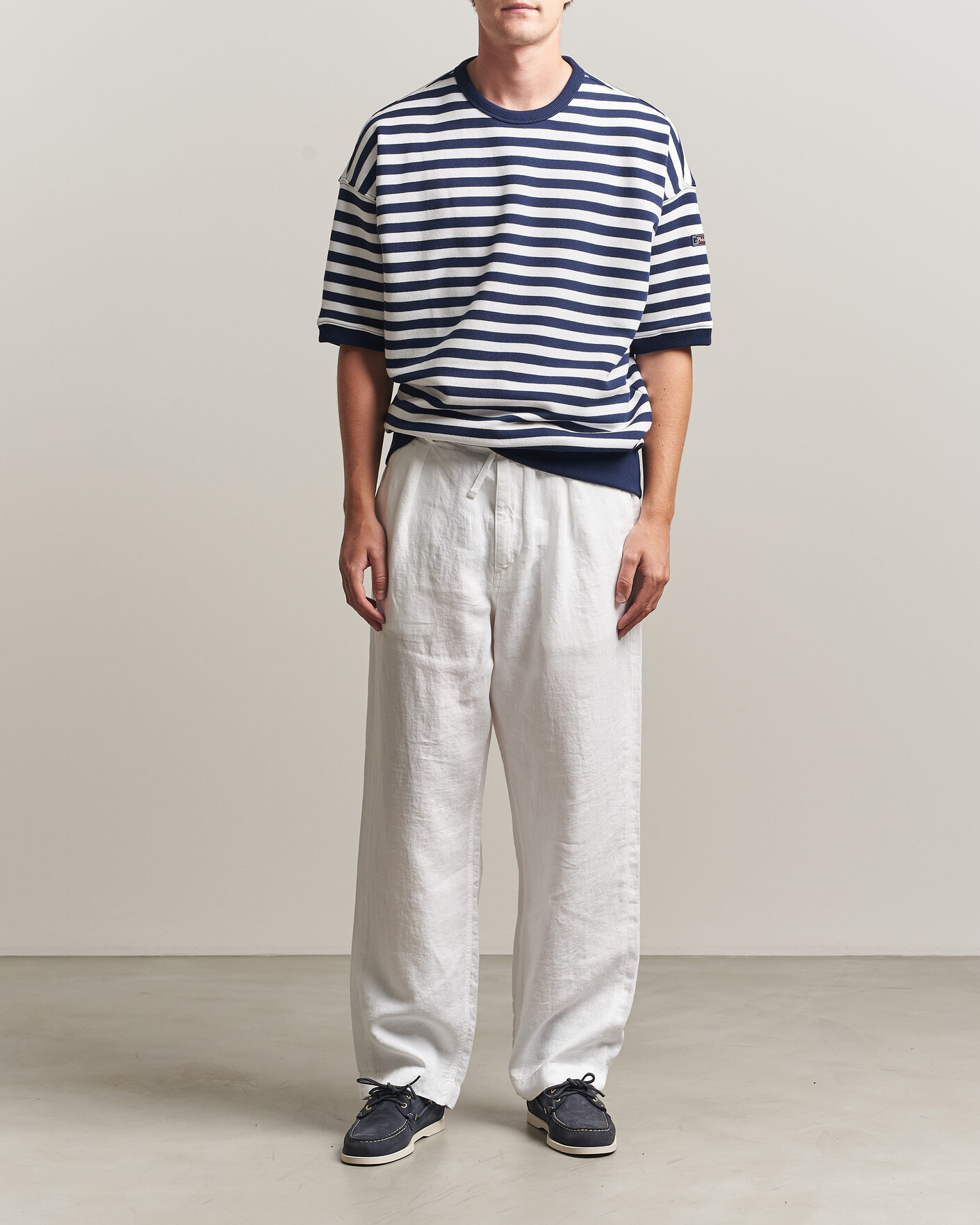 Herre | Bukser | Polo Ralph Lauren | Easy Fit Pleated Trousers Ceramic White
