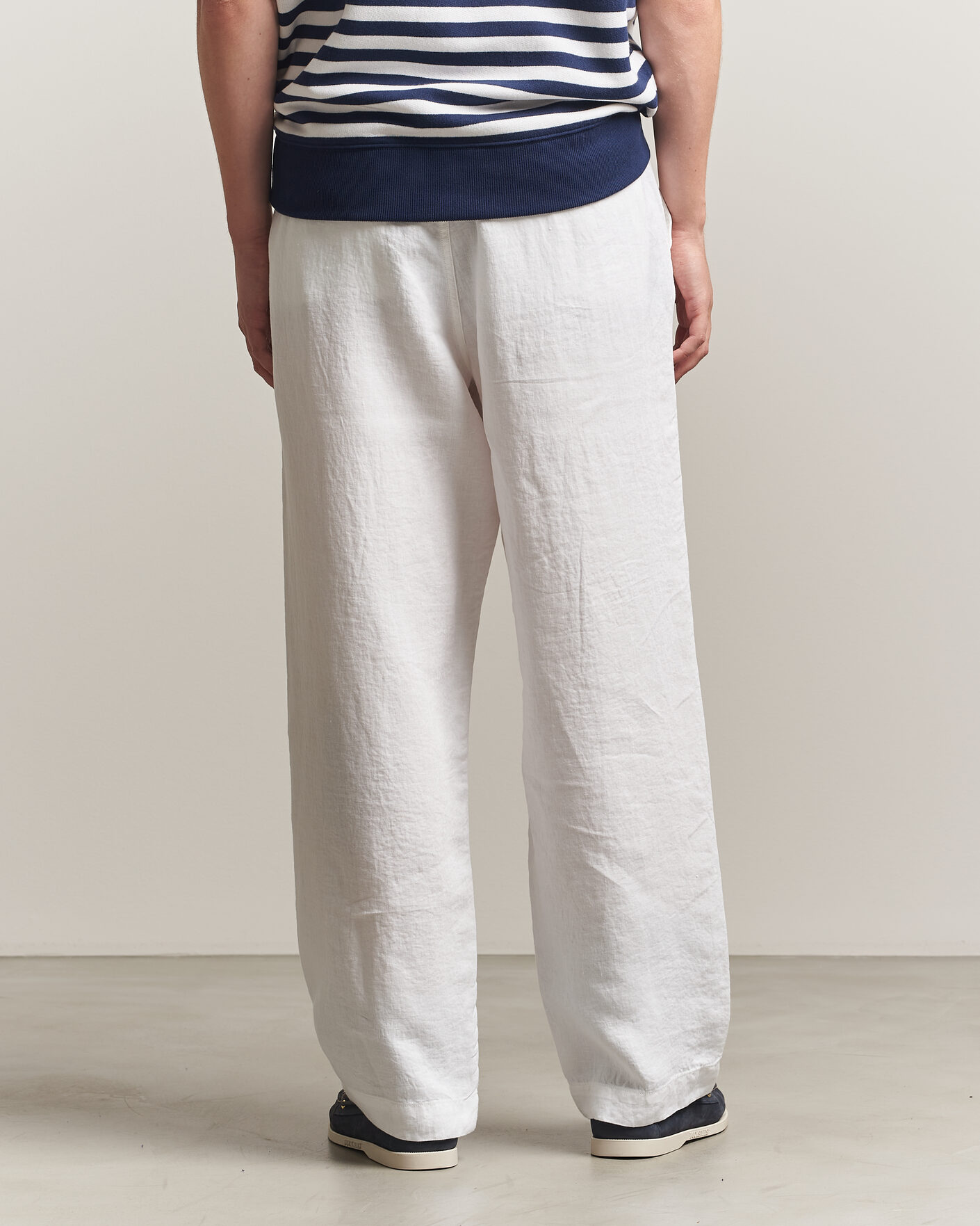 Herre | Bukser | Polo Ralph Lauren | Easy Fit Pleated Trousers Ceramic White