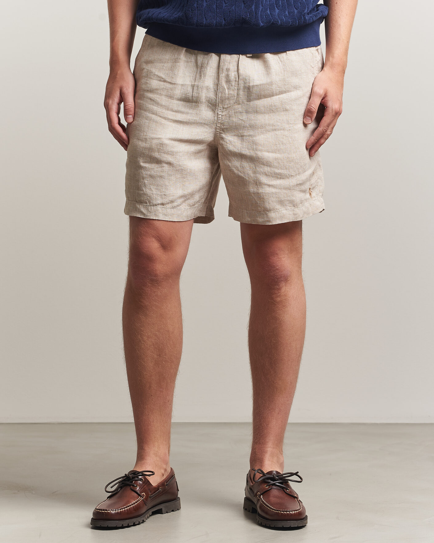 Herre | Shorts | Polo Ralph Lauren | Woven Linen Shorts Coastal Beige White