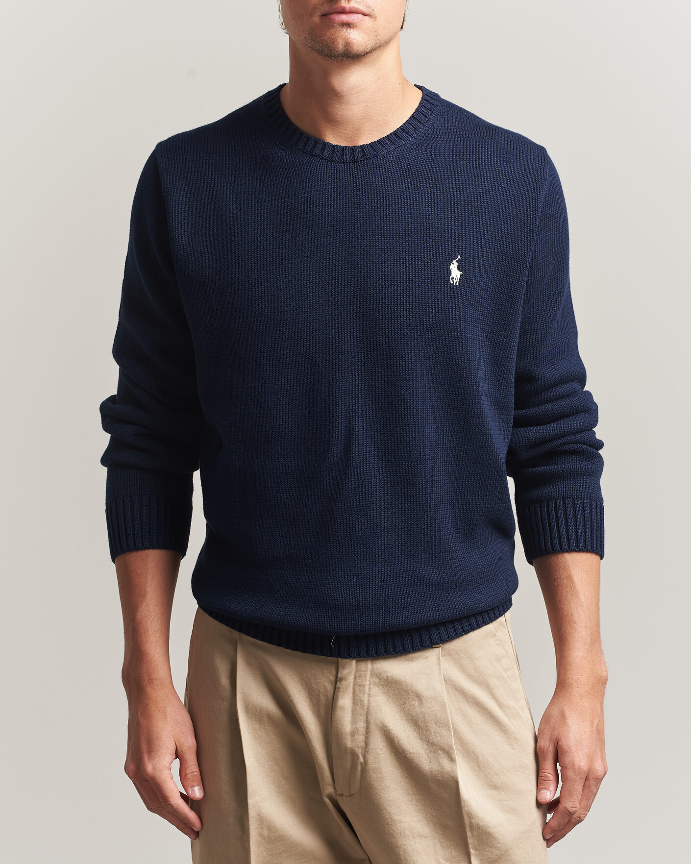 Herre | Gensere | Polo Ralph Lauren | Cotton Crew Neck Sweater Hunter Navy