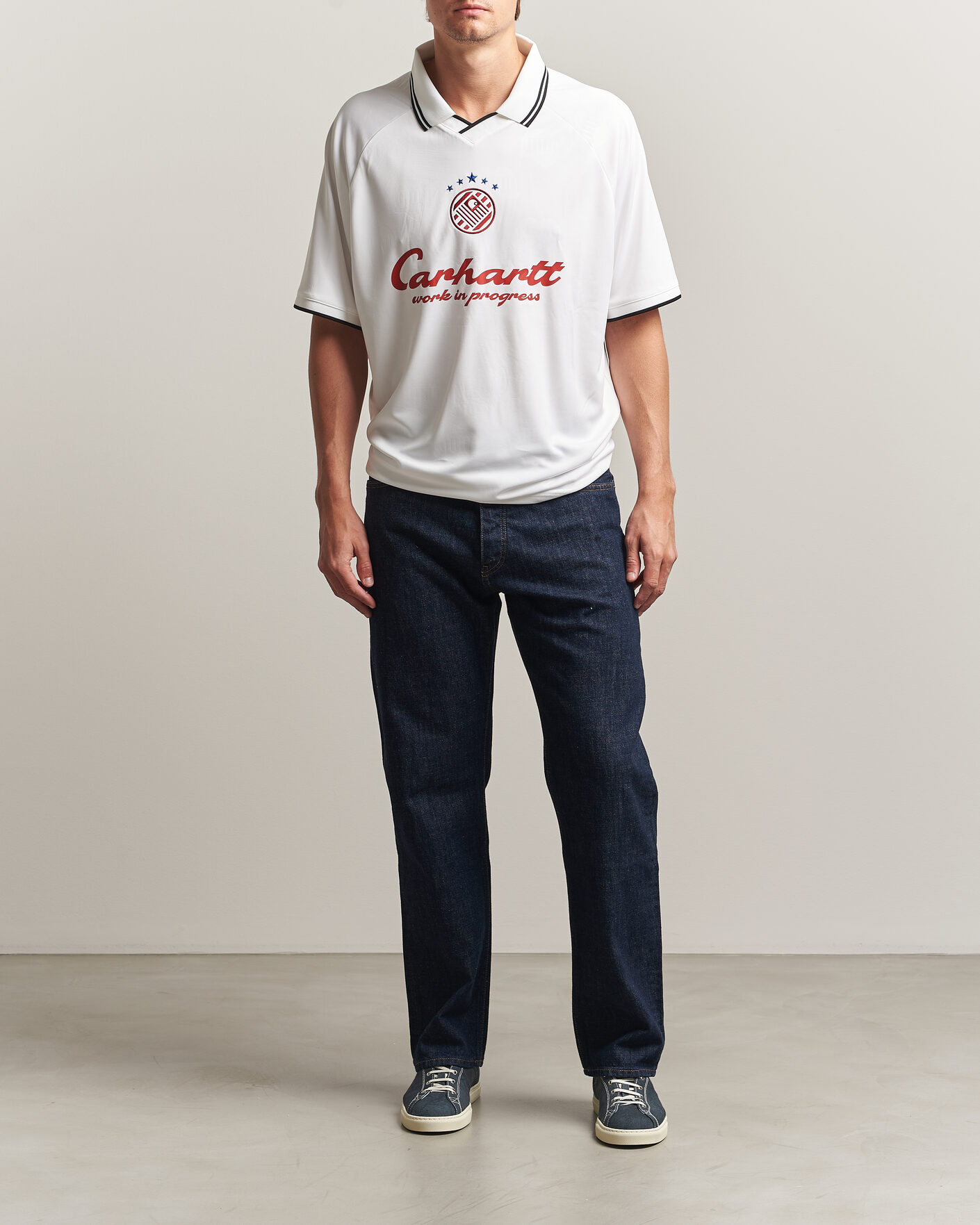 Herre | T-Shirts | Carhartt WIP | Terrace Football T-Shirt White