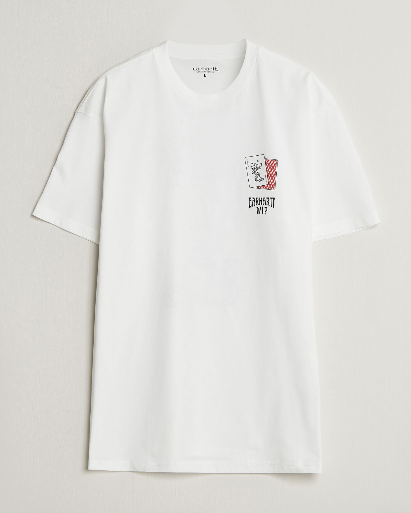 Herre | T-Shirts | Carhartt WIP | Playing Cards T-Shirt White