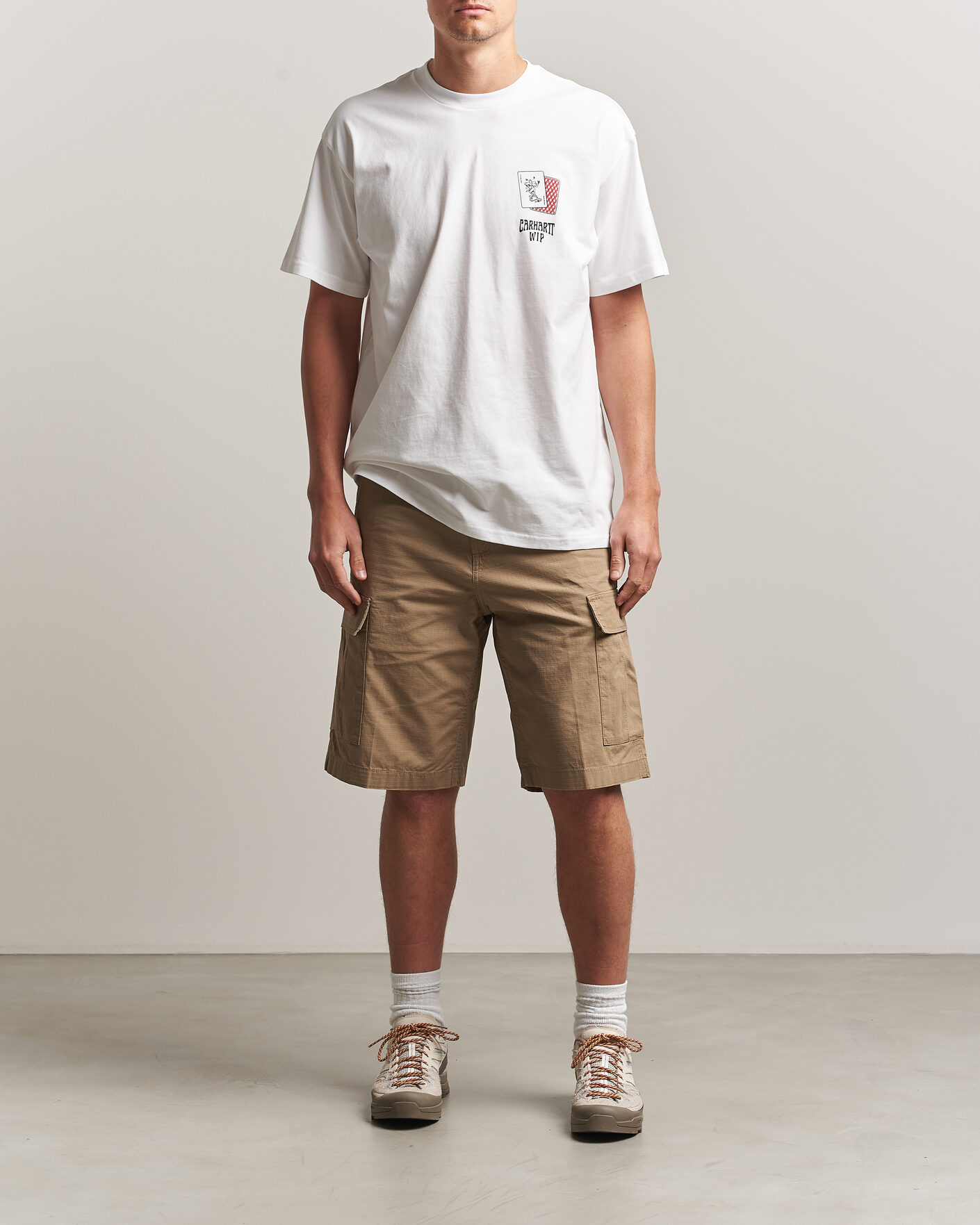 Herre | T-Shirts | Carhartt WIP | Playing Cards T-Shirt White