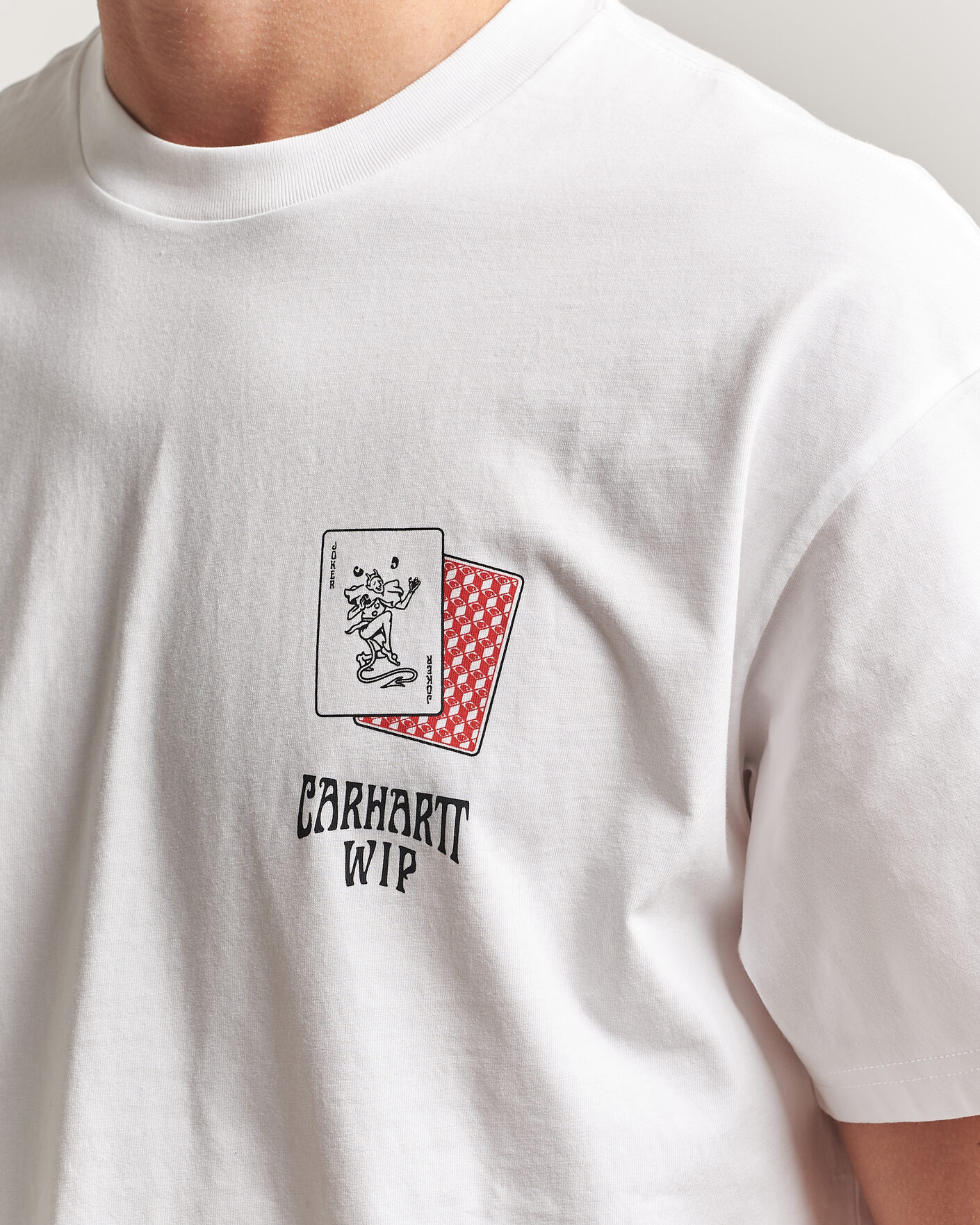 Herre | T-Shirts | Carhartt WIP | Playing Cards T-Shirt White