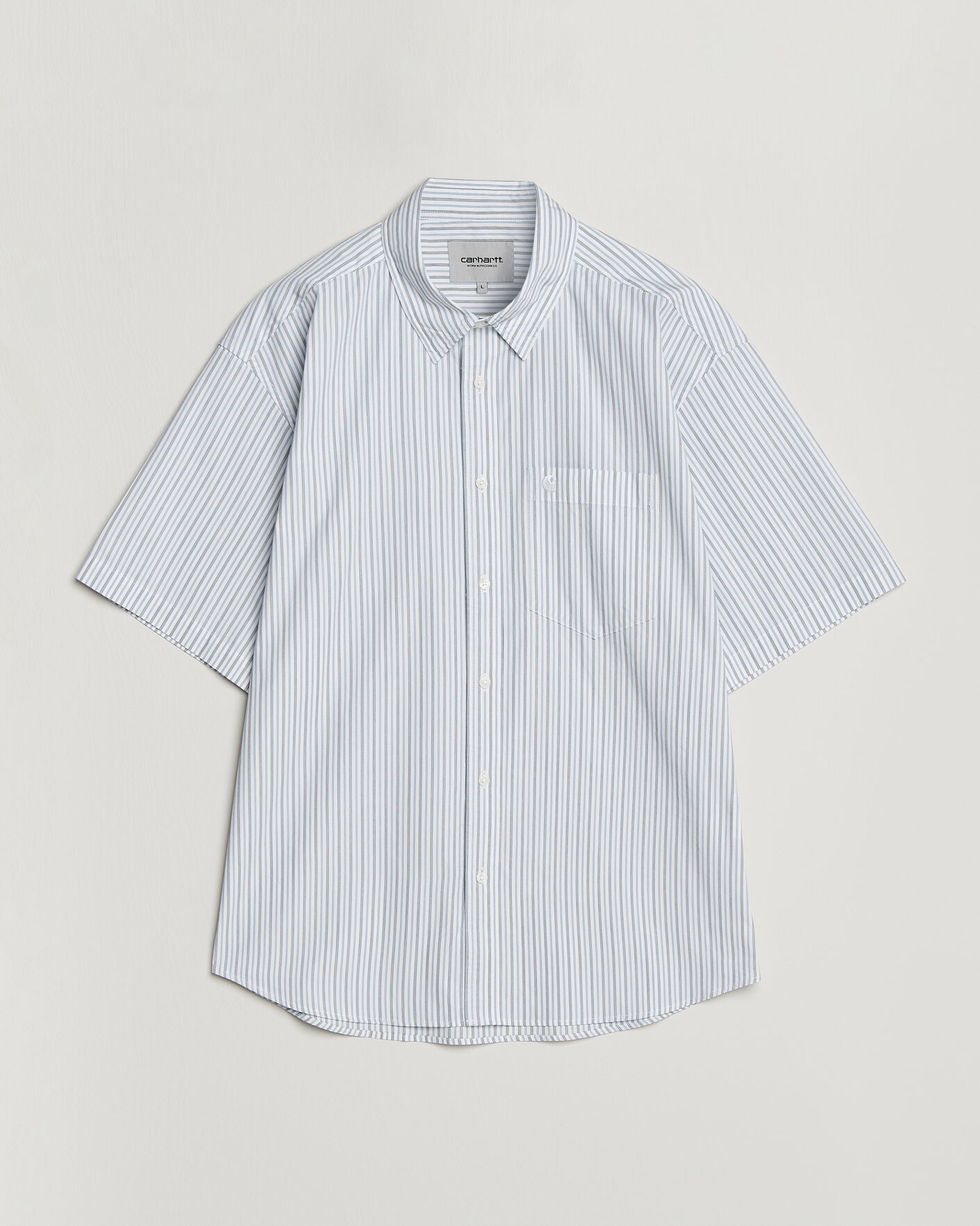Herre | Skjorter | Carhartt WIP | Short Sleeve Keene Cotton/Poplin Shirt White