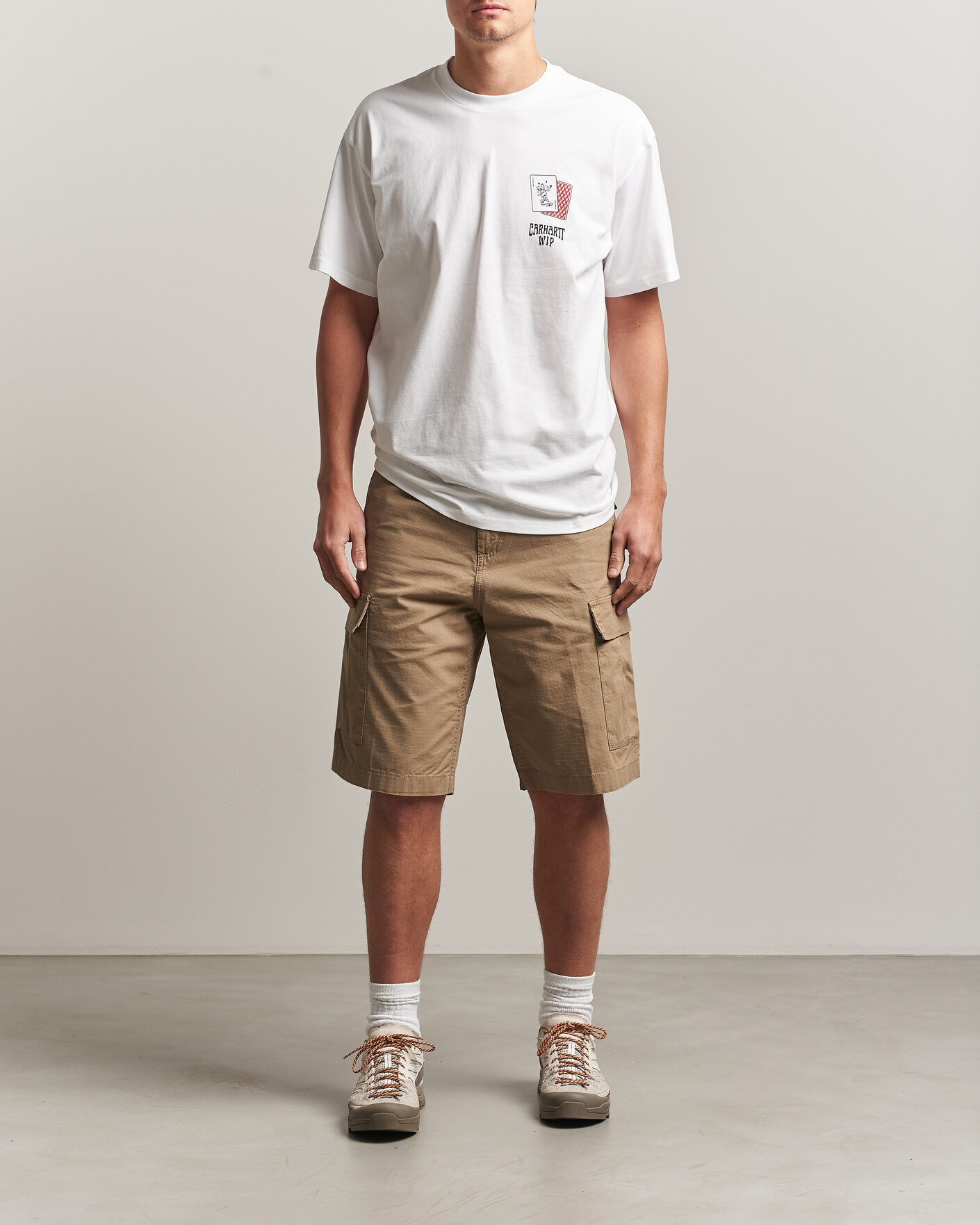 Herre | Shorts | Carhartt WIP | Regular Cargo Ripstop Shorts Leather