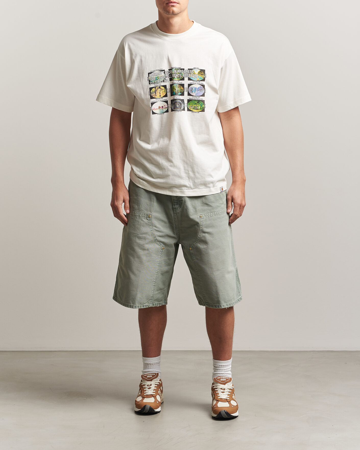 Herre | Shorts | Carhartt WIP | OG Dearborn Canvas Double Knee Shorts Shady Green