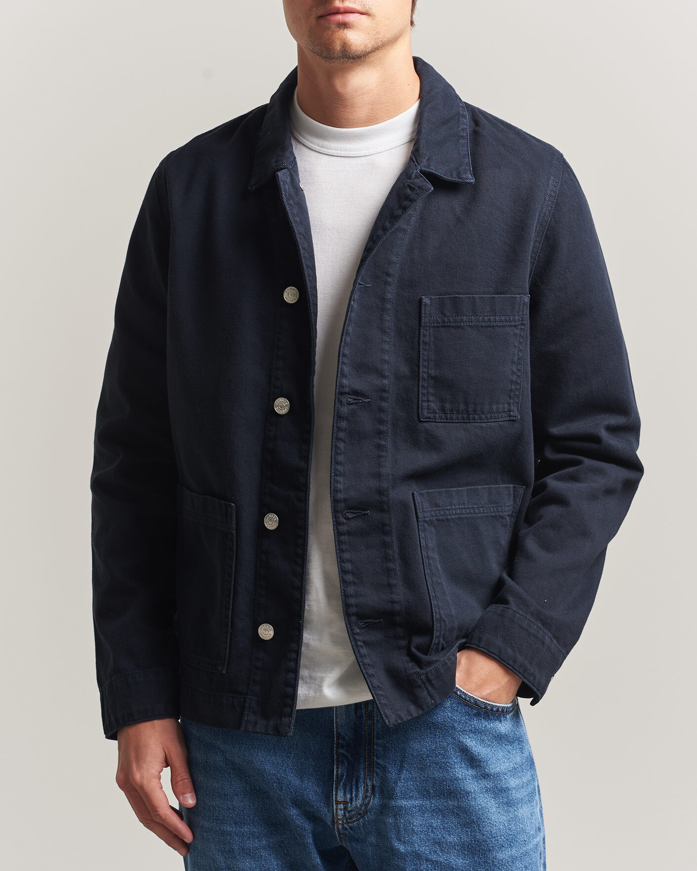 Herre | Skjorter | Samsøe Samsøe | New Worker Overshirt Salute Navy