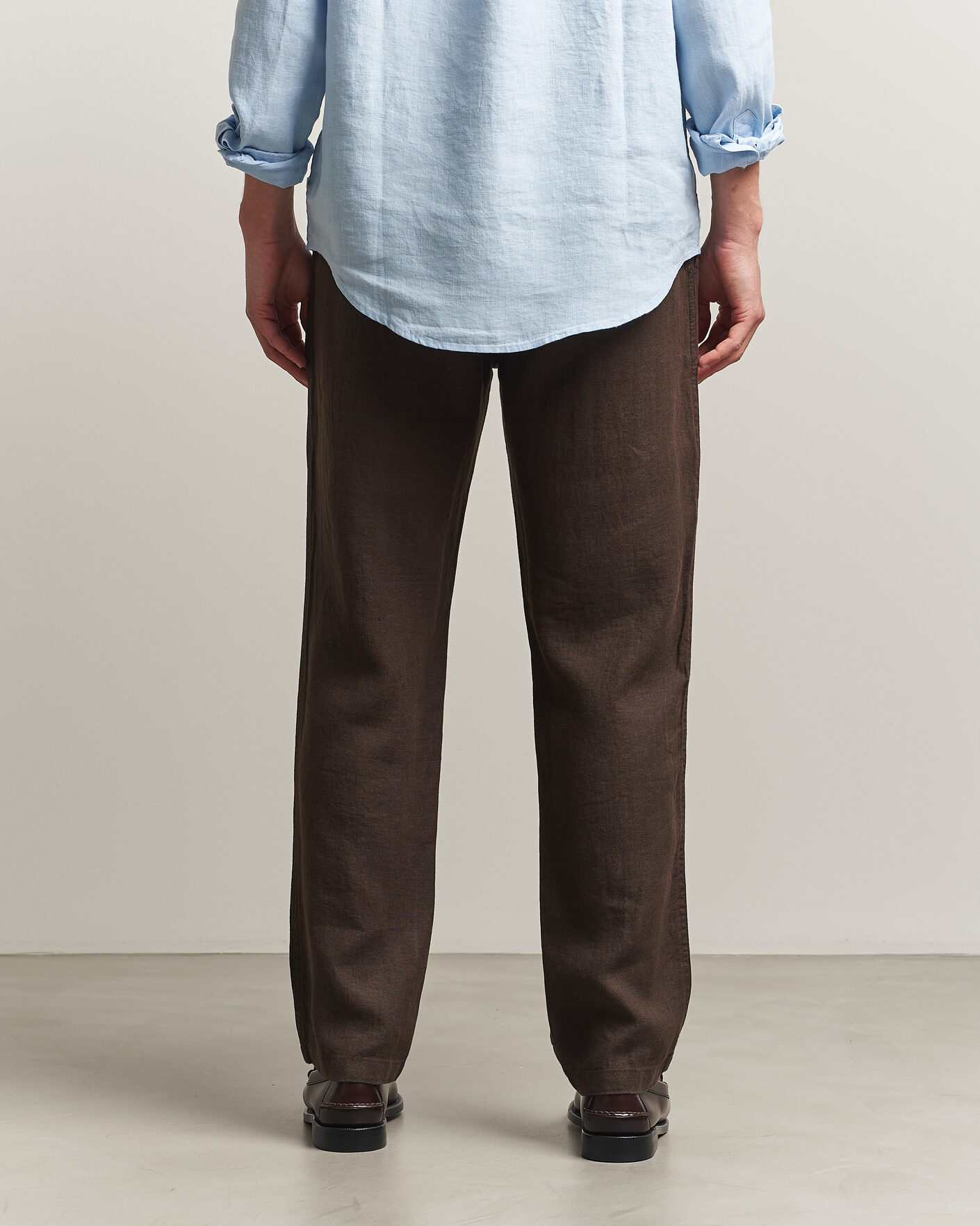 Herre | Bukser | Samsøe Samsøe | Jabari Linen Drawstring Trousers Turkish Coffee