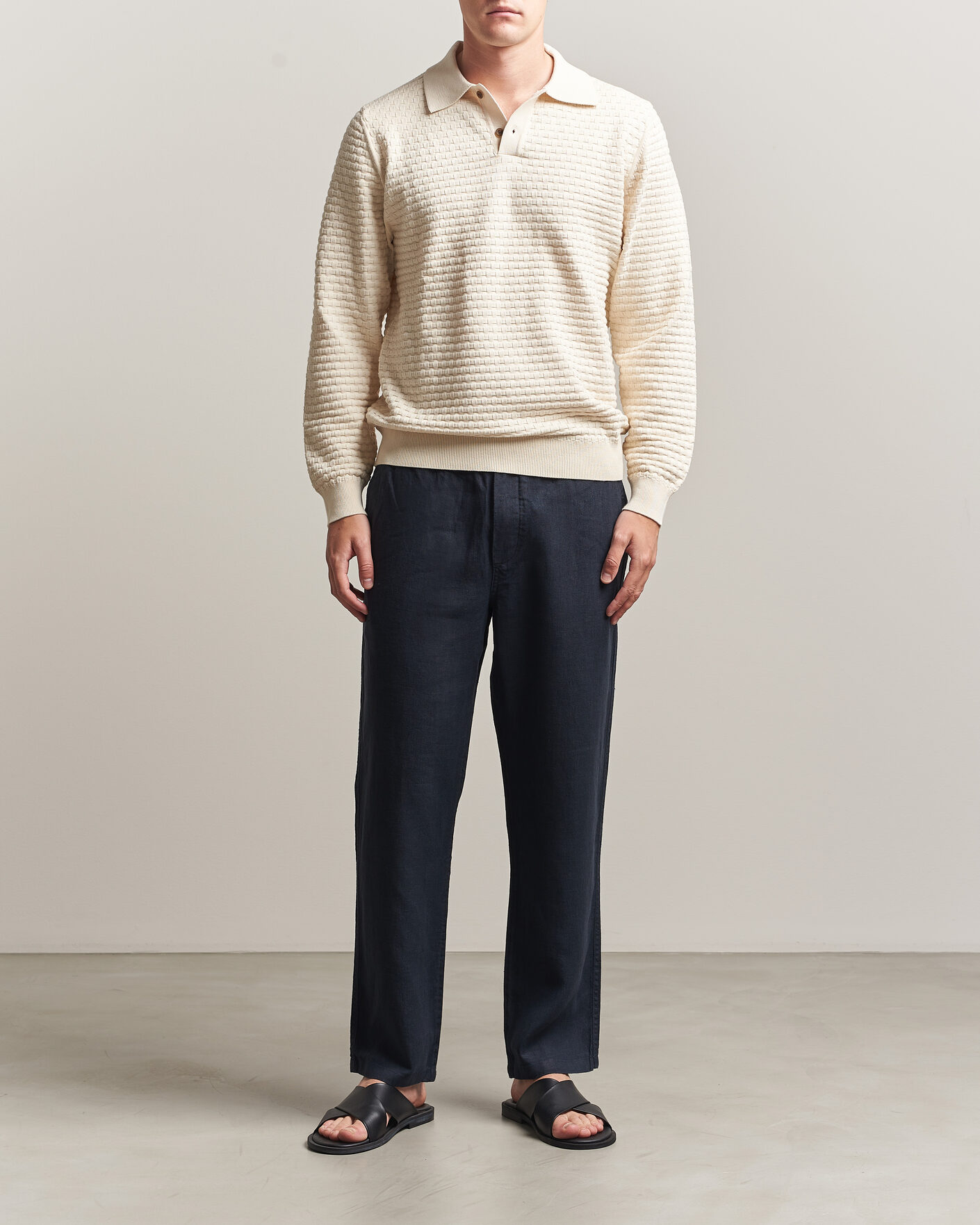 Herre | Bukser | Samsøe Samsøe | Jabari Linen Drawstring Trousers Salute Navy