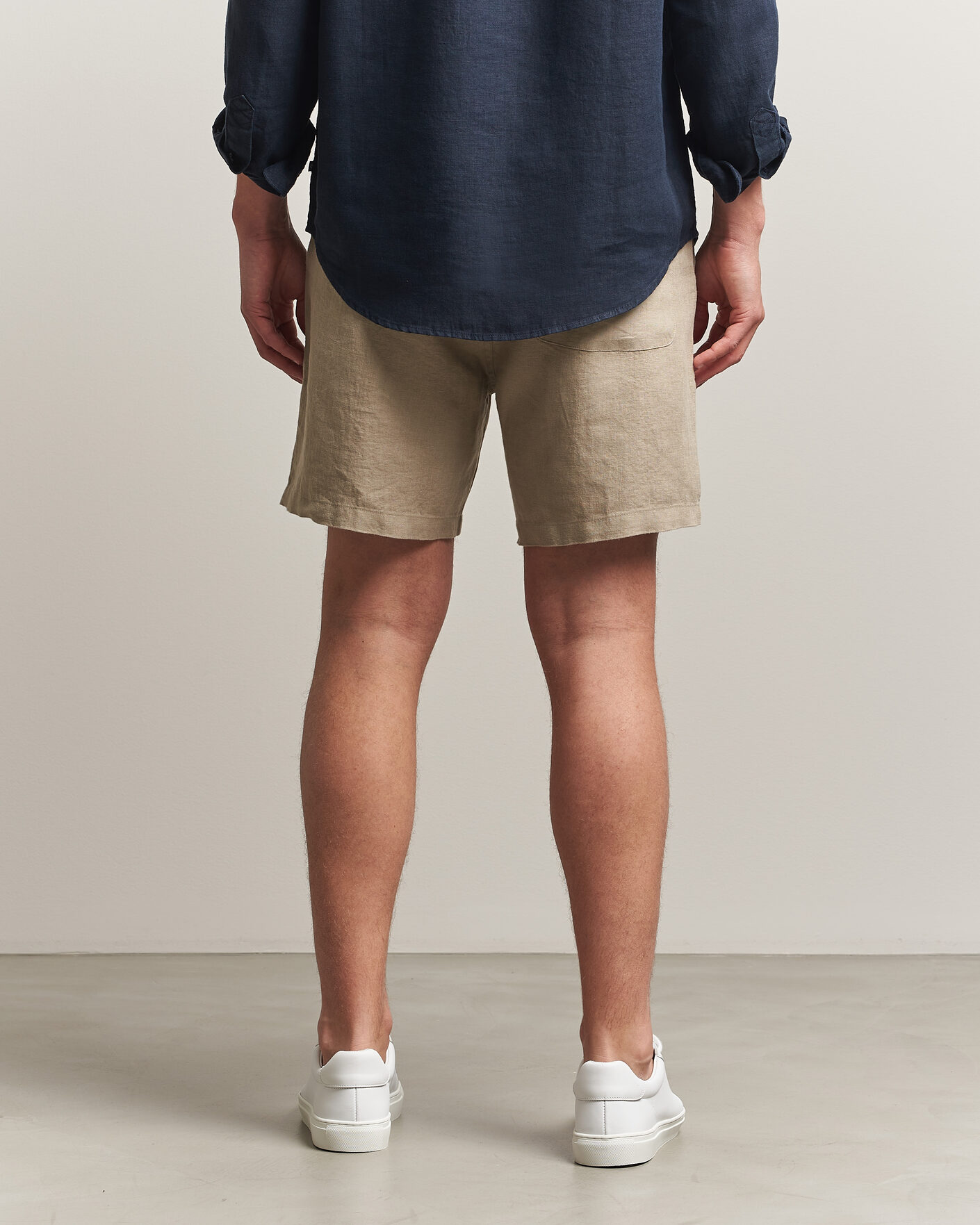 Herre | Shorts | Samsøe Samsøe | Jabari Linen Drawstring Shorts Aluminum