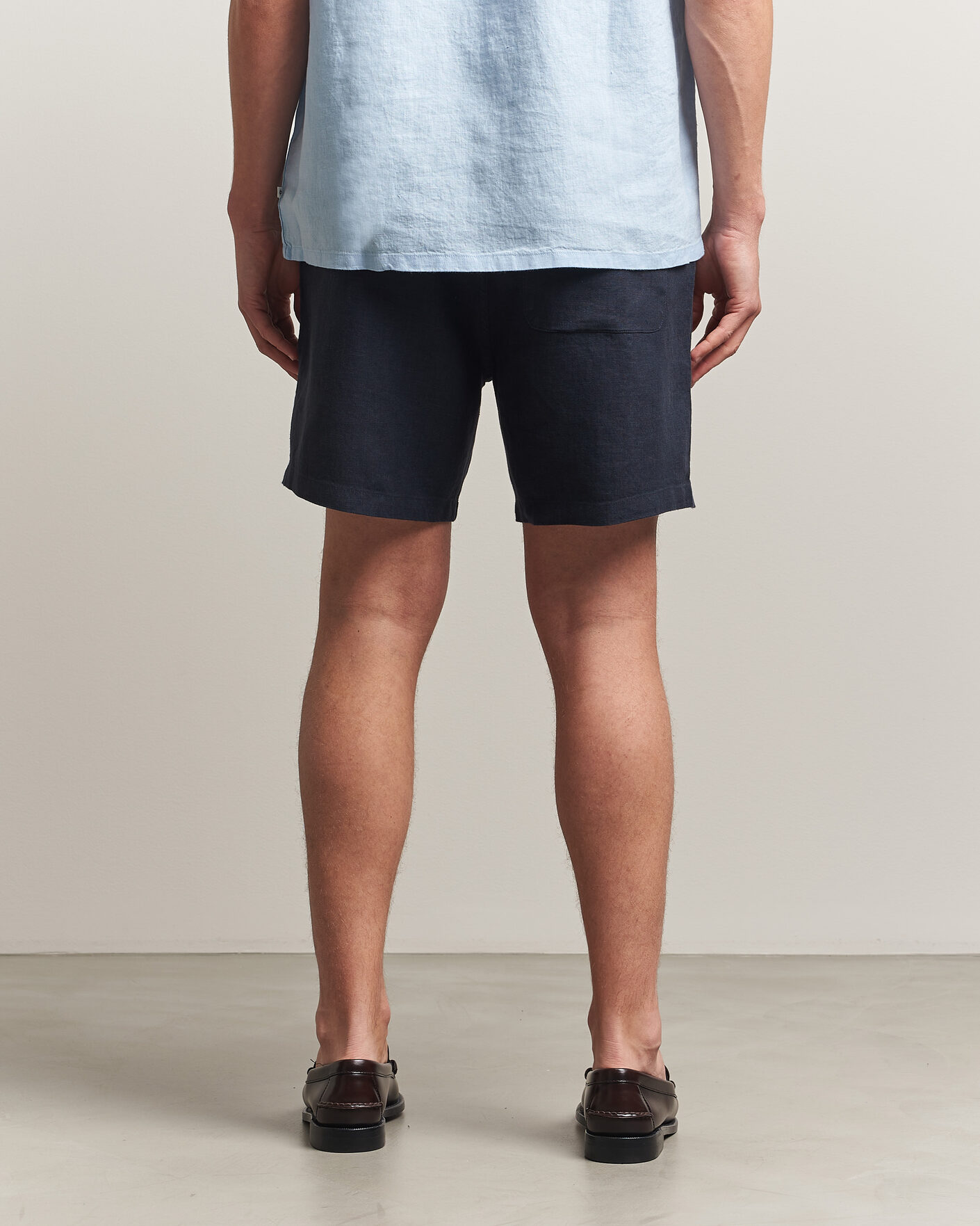 Herre | Shorts | Samsøe Samsøe | Jabari Linen Drawstring Shorts Salute Navy