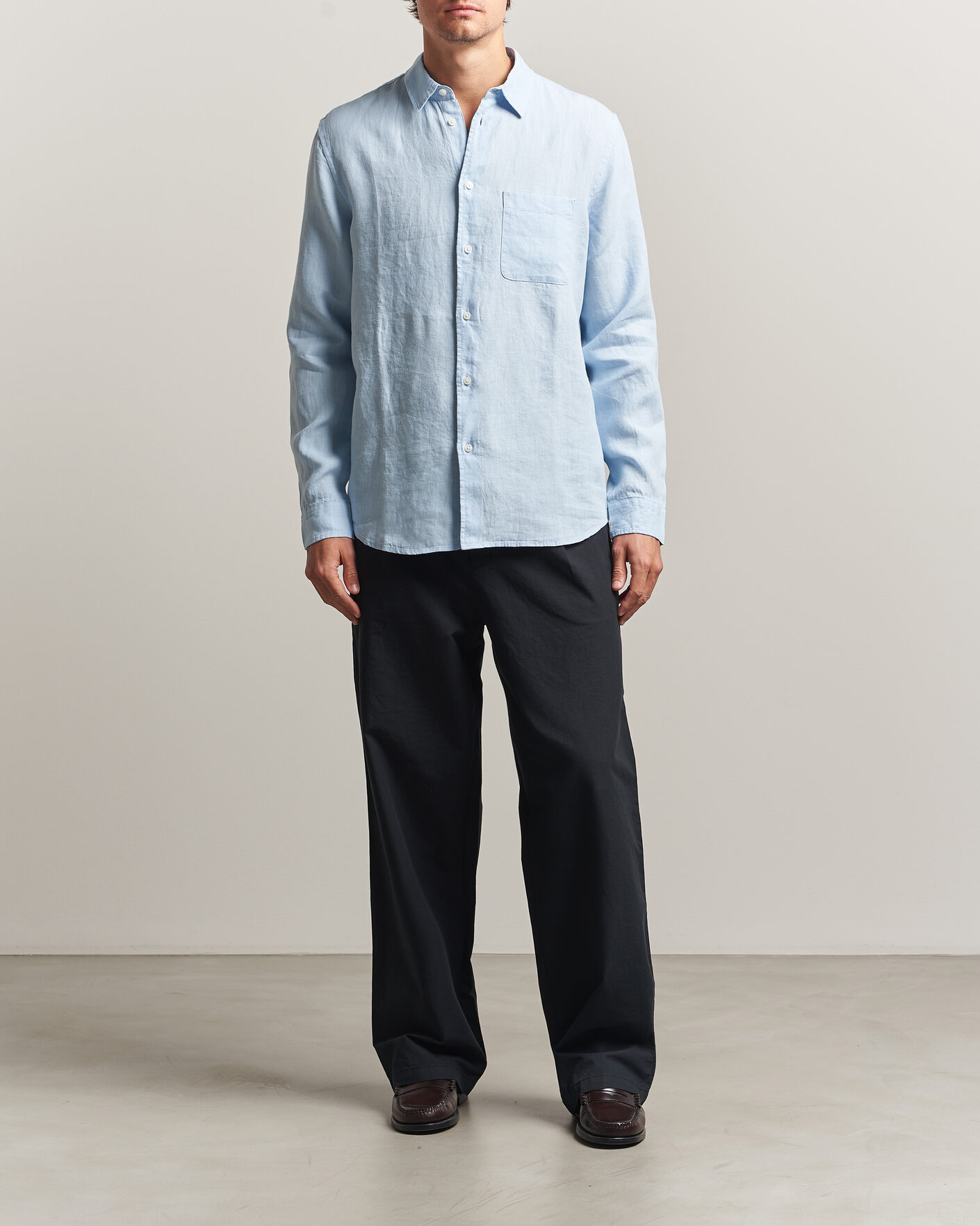 Herre | Skjorter | Samsøe Samsøe | Liam Linen Shirt Windsurfer