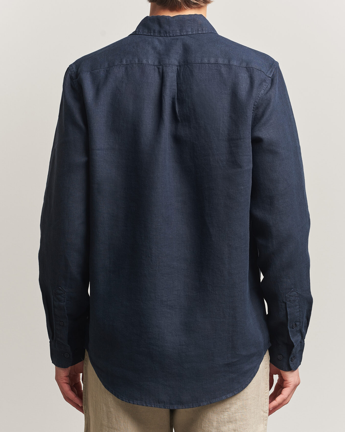 Herre | Skjorter | Samsøe Samsøe | Liam Linen Shirt Salute Navy