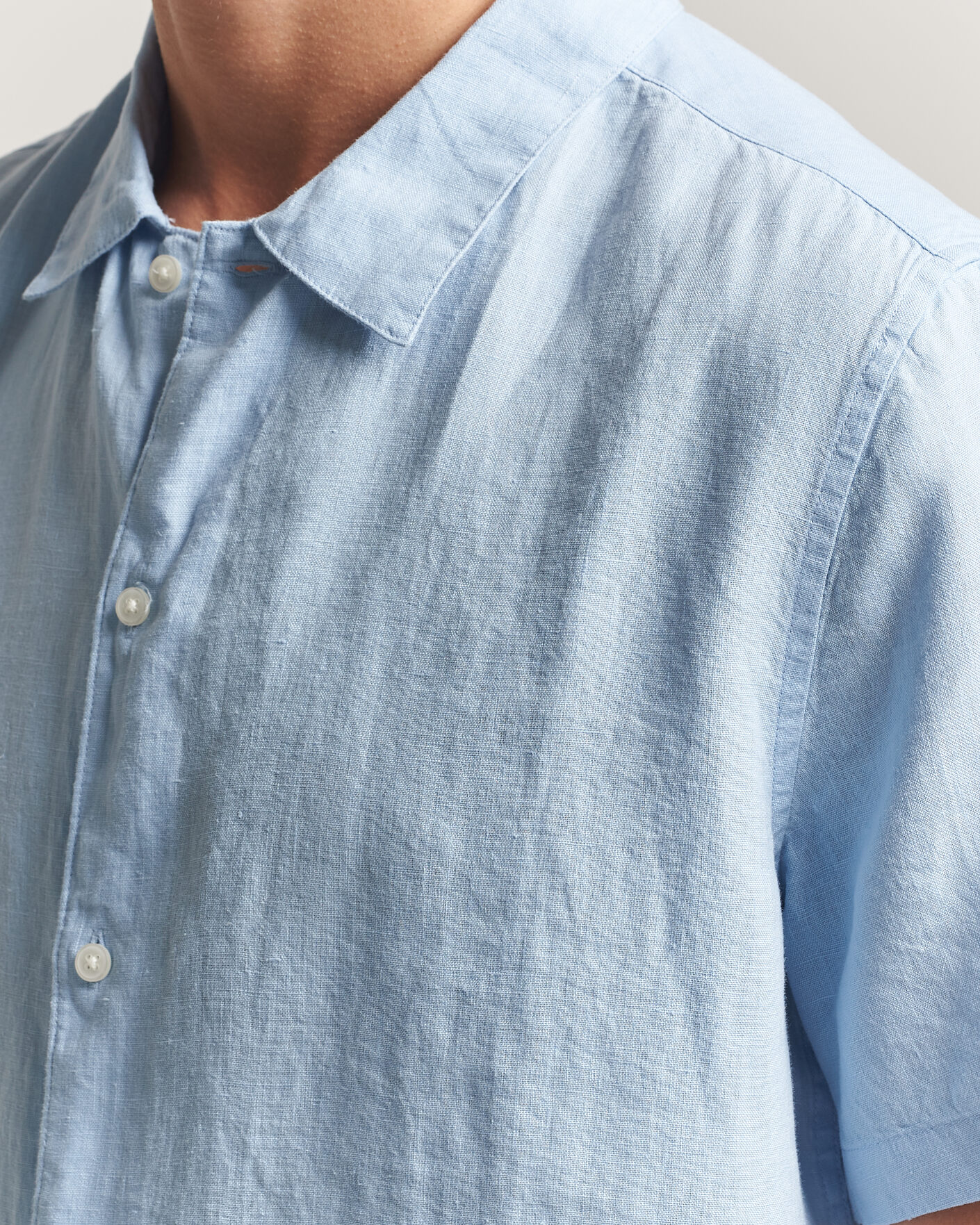 Herre | Skjorter | Samsøe Samsøe | Avan Linen Short Sleeve Shirt Windsurfer