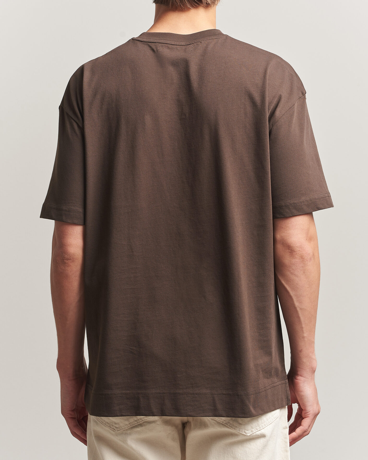 Herre | T-Shirts | Samsøe Samsøe | Joel Organic Cotton T-Shirt Turkish Coffee
