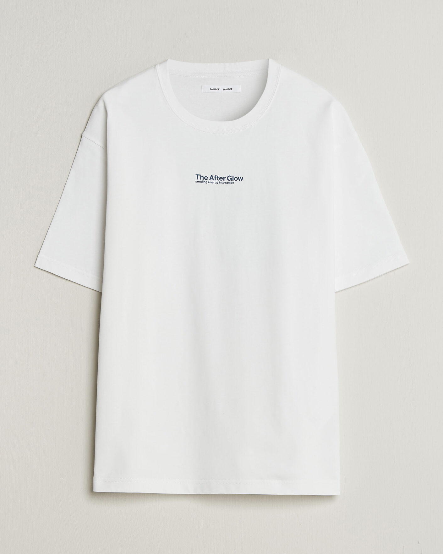 Herre | T-Shirts | Samsøe Samsøe | Uni Printed T-shirt White