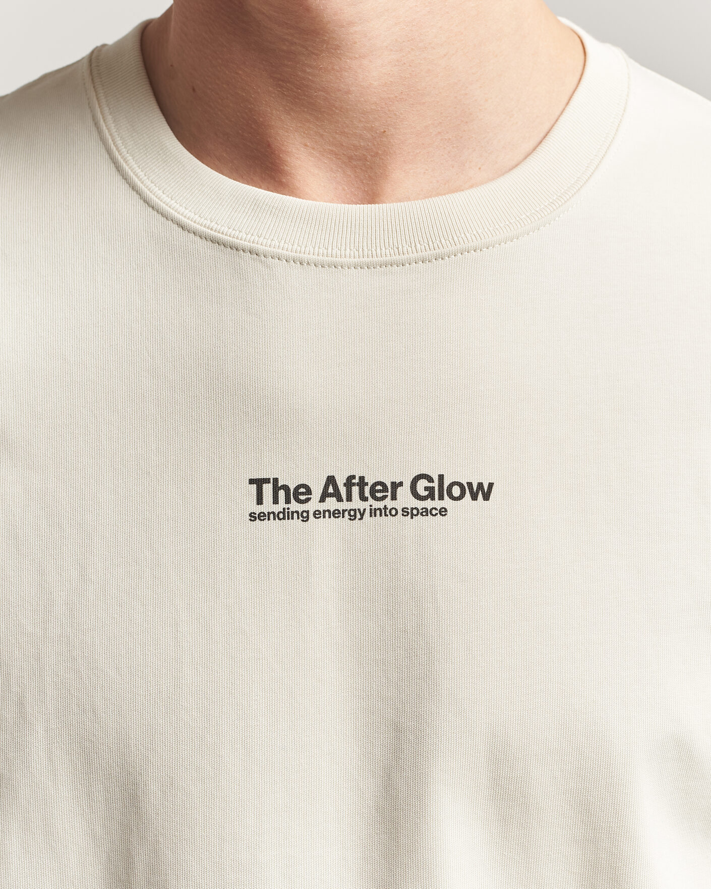 Herre | T-Shirts | Samsøe Samsøe | Uni Printed T-shirt Beige