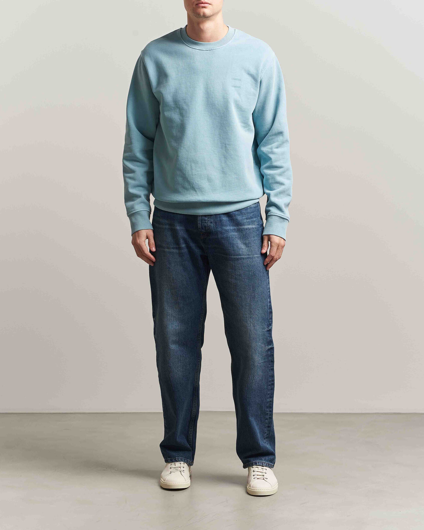 Herre | Gensere | Samsøe Samsøe | Joel Organic Washed Cotton Sweatshirt Tourmaline