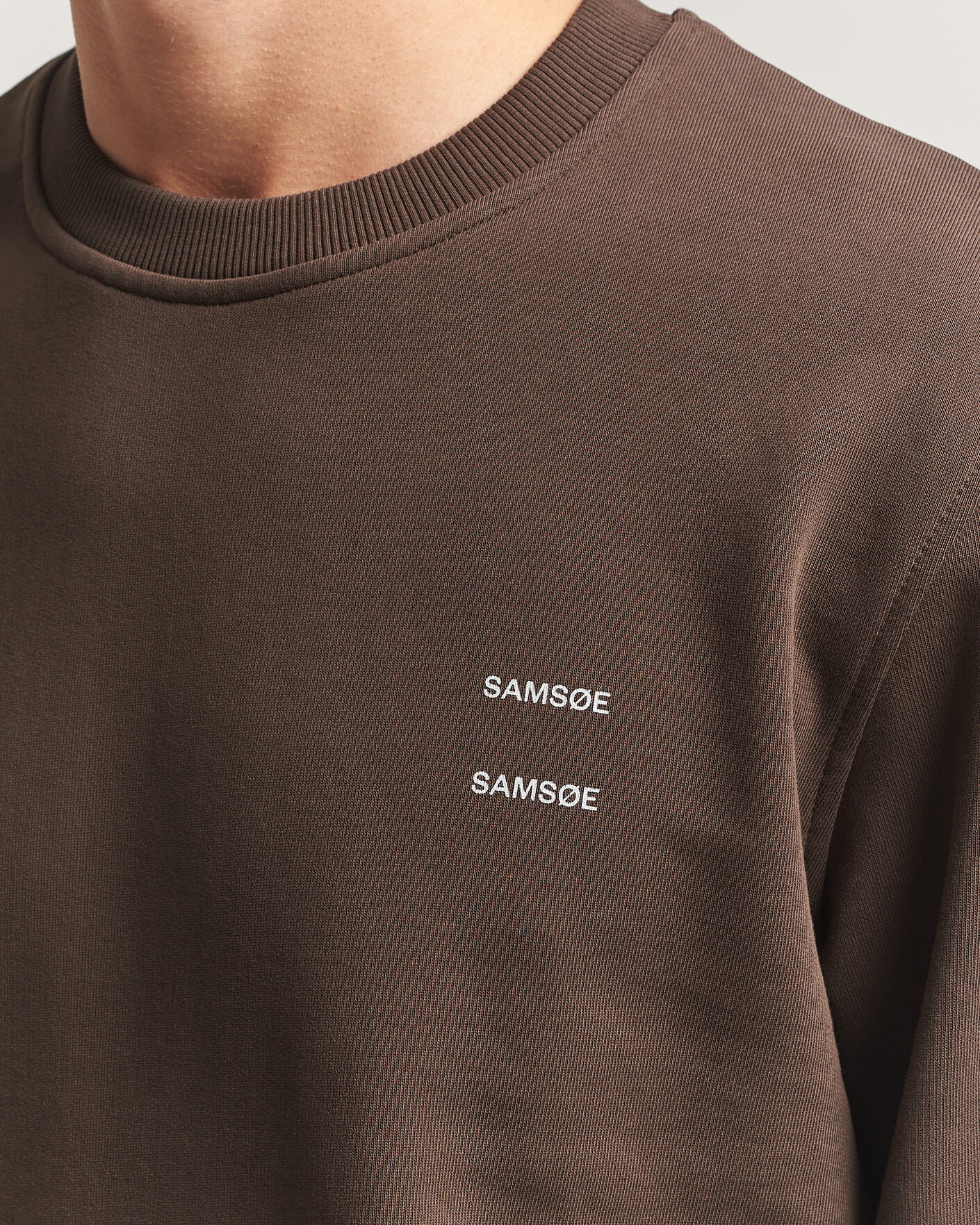 Herre | Gensere | Samsøe Samsøe | Joel Organic Cotton Sweatshirt Turkish Coffee