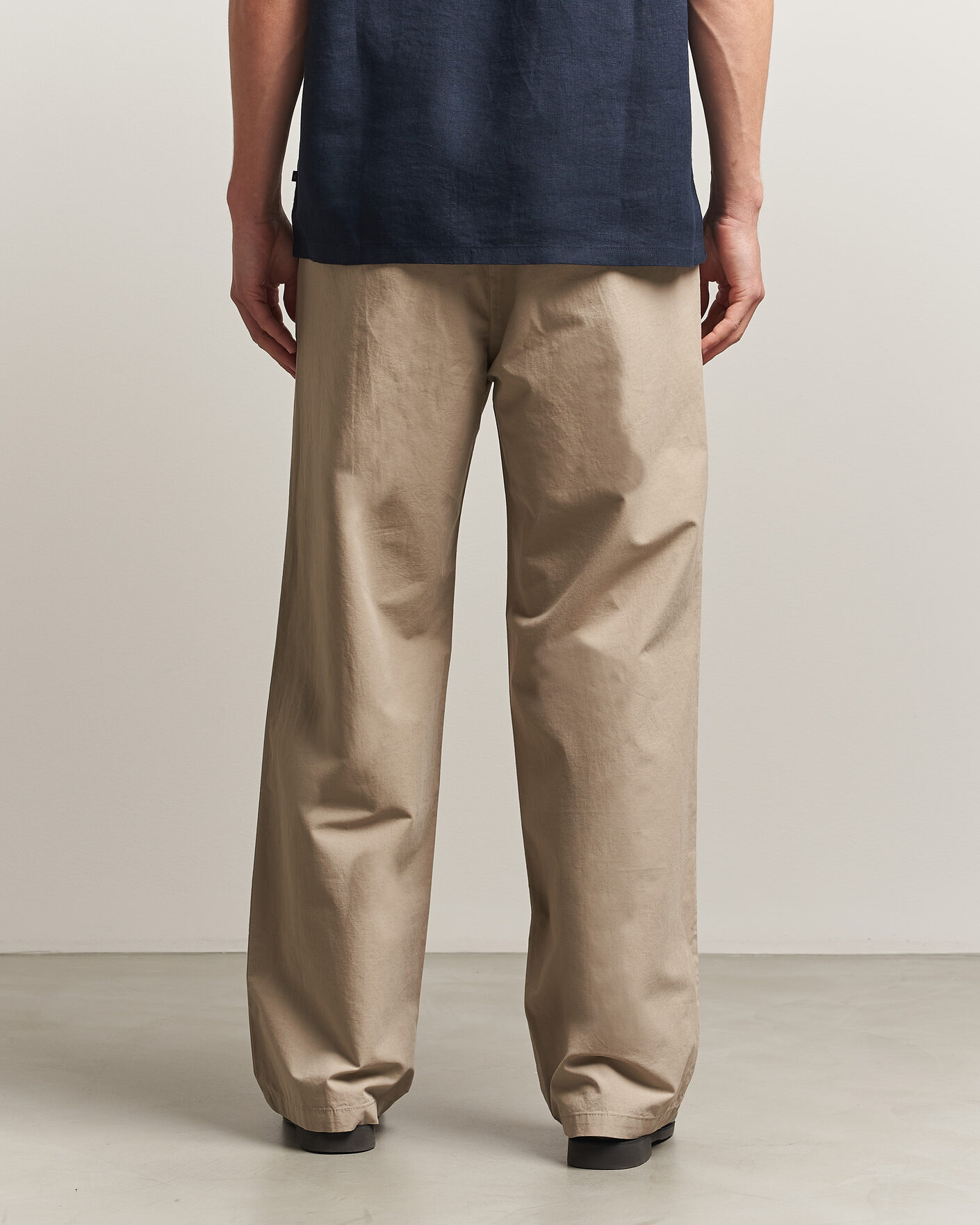 Herre | Bukser | Samsøe Samsøe | Valentin Cotton/Linen Pleated Trousers Aluminum